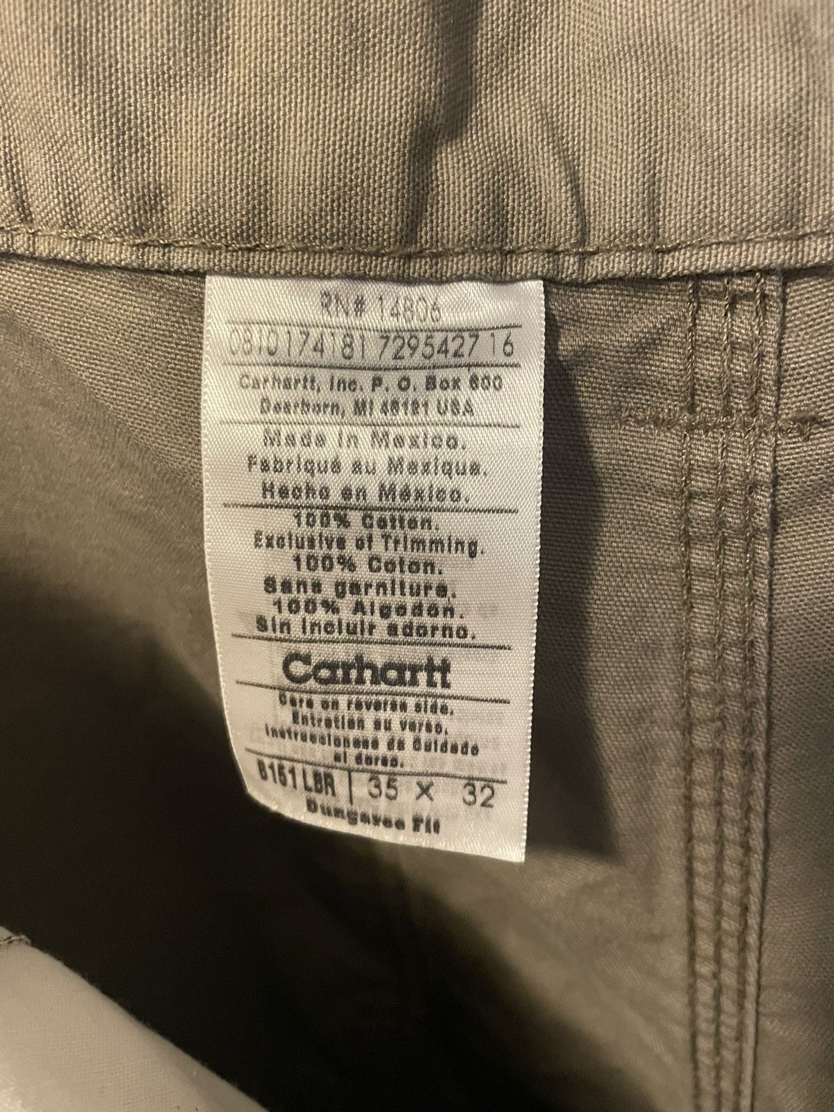 Carhartt Brown Carharrt painters pants Size US 35 - 7 Thumbnail