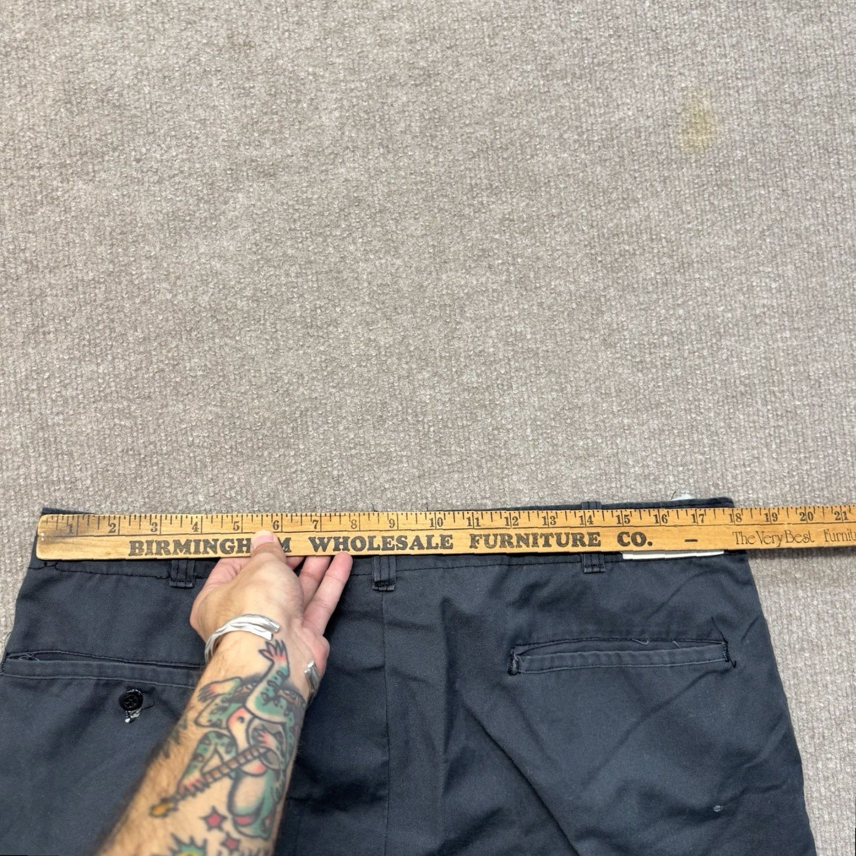 Vintage VINTAGE Chino Pants Mens 36x30 Workwear Zip Fly USA Made Grey Size US 36 / EU 52 - 6 Thumbnail
