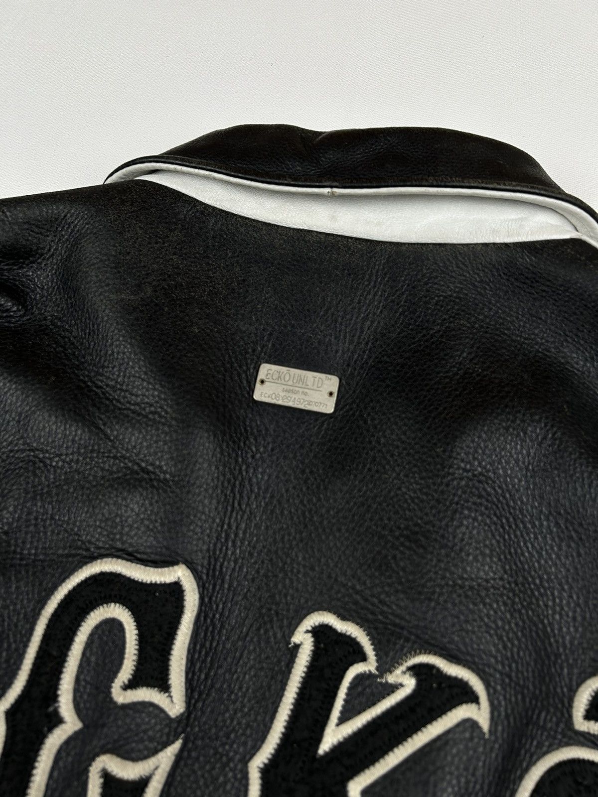 Ecko Unltd. × Vintage 90s-2000s Ecko Unlimited Leather Jacket Size US L / EU 52-54 / 3 - 6 Thumbnail