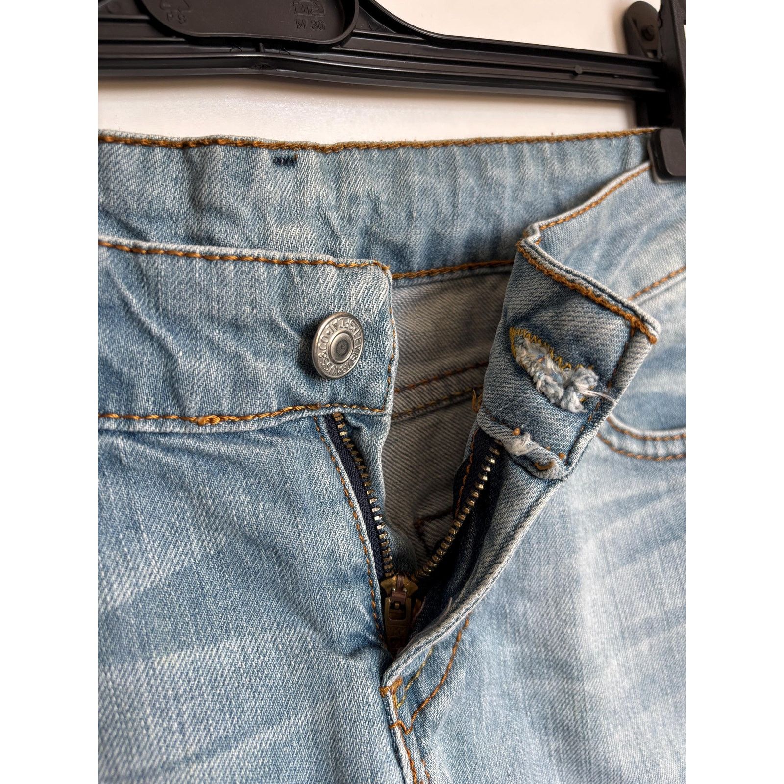 Levi's Levi's 510 W27 High Rise USA Made Cut-Off Denim Shorts Size US 27 - 3 Thumbnail