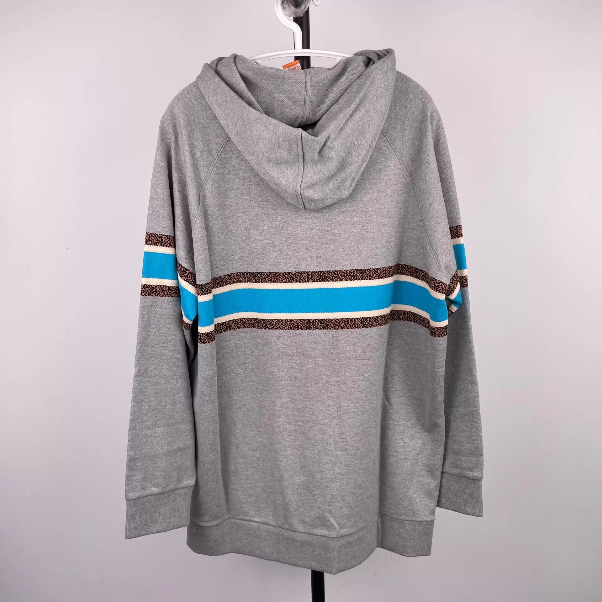 Dior Dior Grey Floral Striped Long Hoodie Women's M Size M / US 6-8 / IT 42-44 - 2 Thumbnail