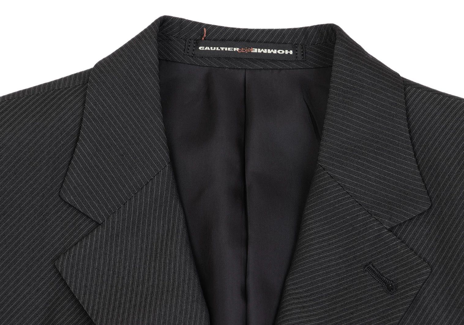Jean Paul Gaultier Wool Acrylic Diagonal Stripe Jacket in Grey Size 44 Size US S / EU 44-46 / 1 - 3 Thumbnail