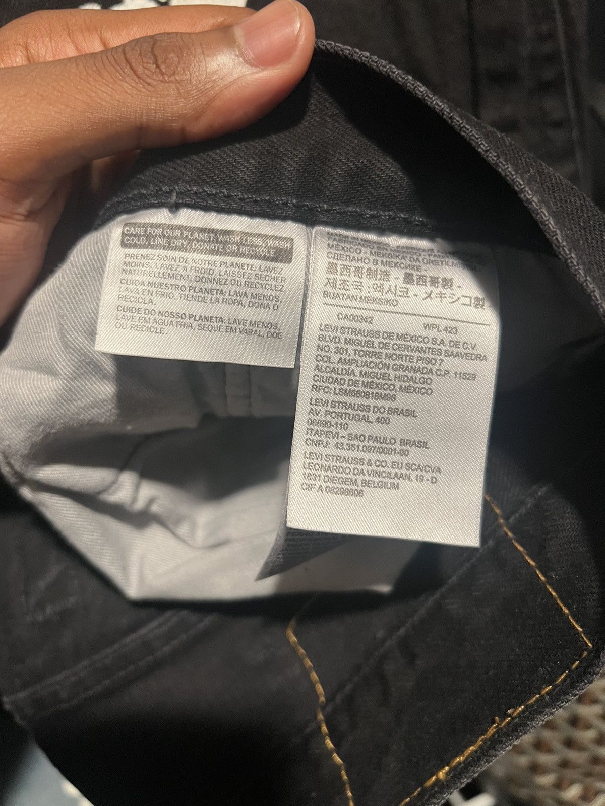 DENIM TEARS Levi's x Denim Tears The Cotton Wreath Jean 'Black' Size US 38 / EU 54 - 6 Thumbnail