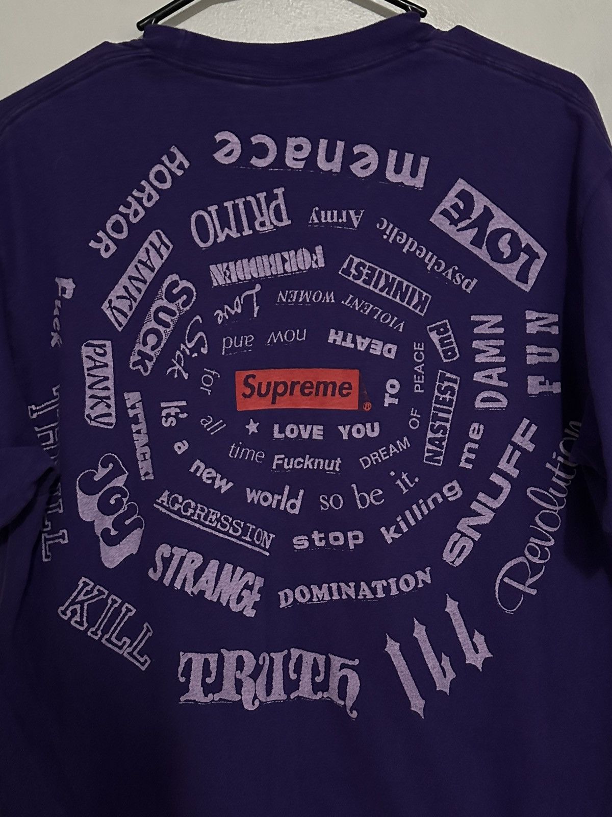 Supreme Supreme Spiral Tee Size US M / EU 48-50 / 2 - 2 Thumbnail
