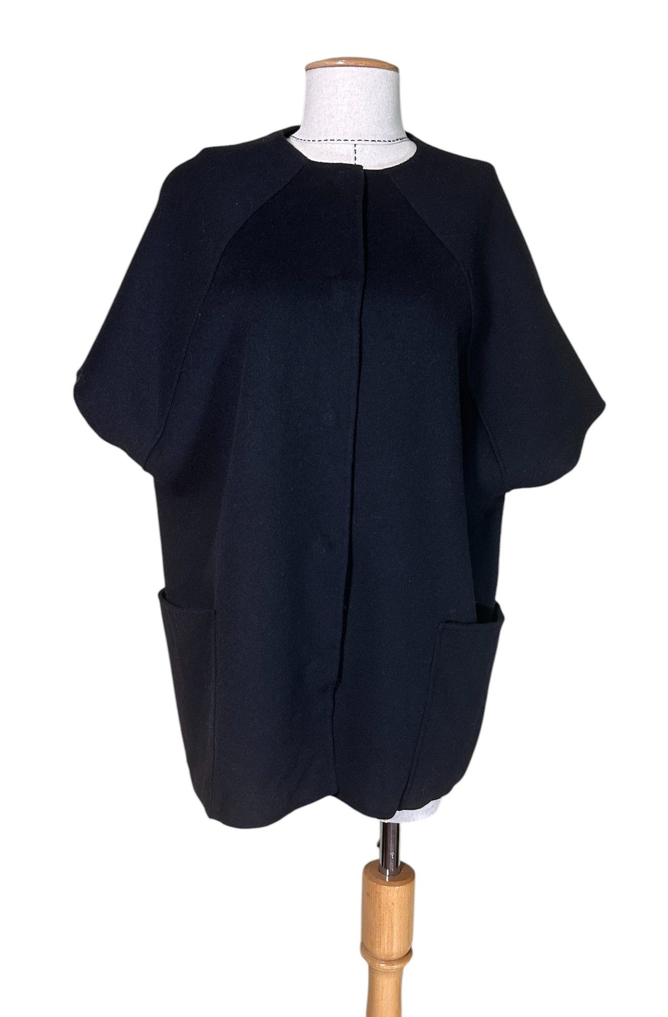 Max Mara × Weekend Max Mara Black wool coat jacket Size M / US 6-8 / IT 42-44 - 2 Thumbnail