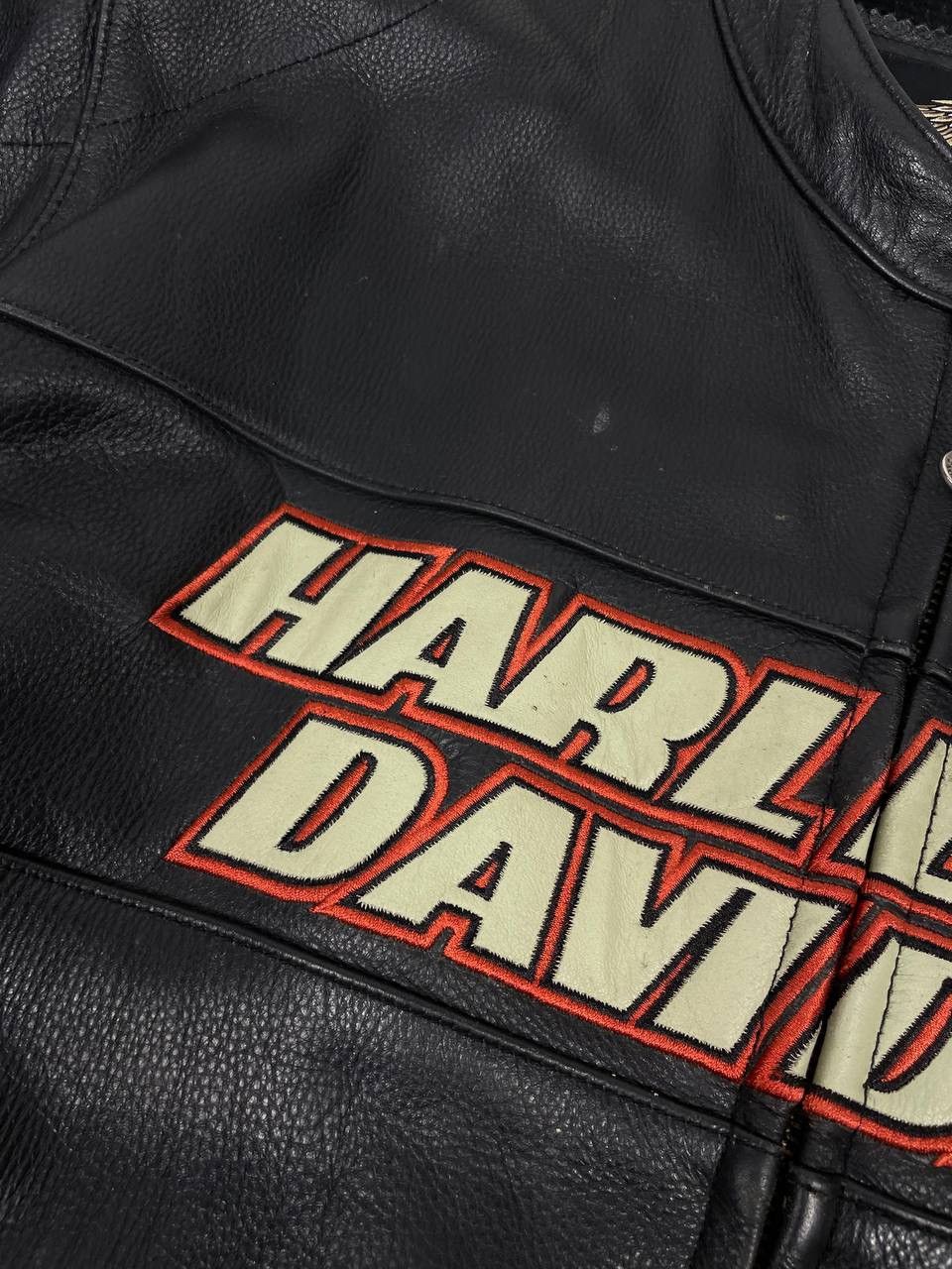 Harley Davidson Vintage Harley Davidson Motorcycle Leather Jacket Biker 90s Size US XXL / EU 58 / 5 - 17 Thumbnail