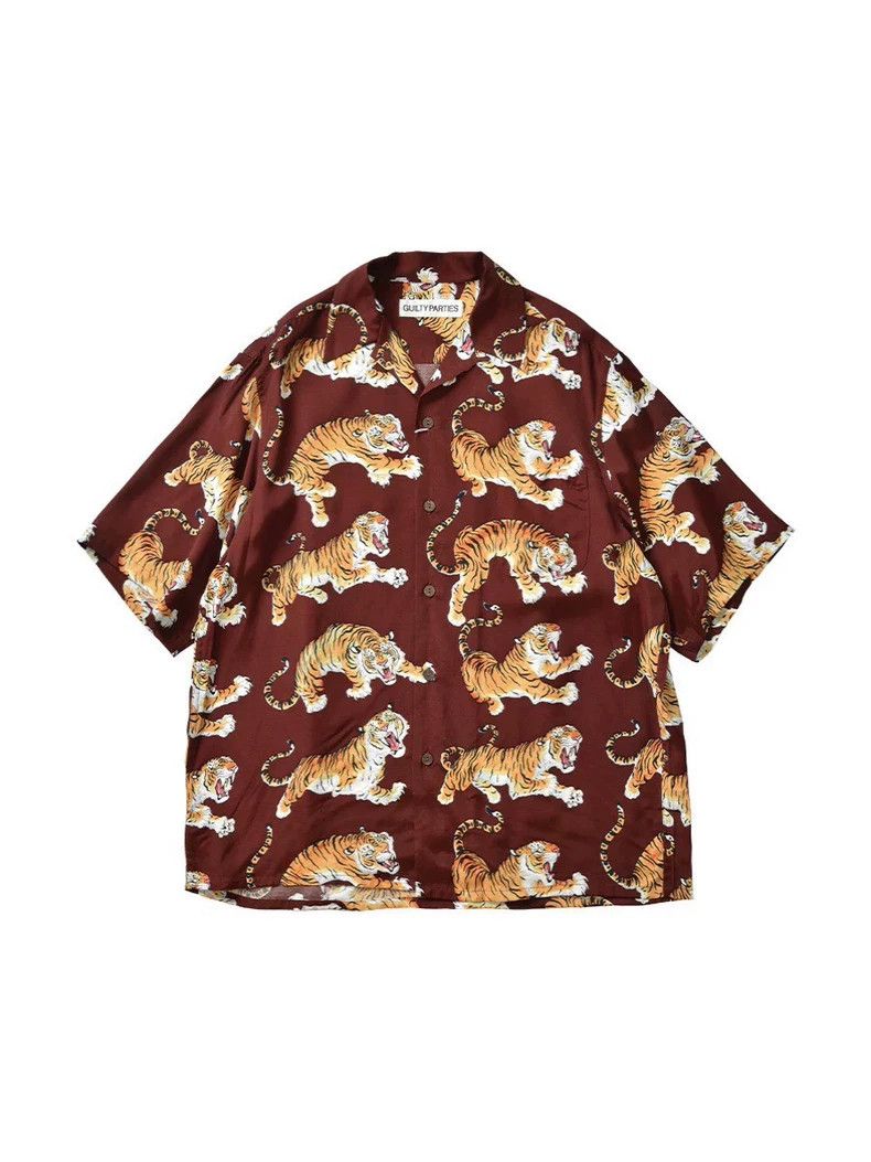 Wacko Maria wacko maria Rayon tiger short-sleeved shirt Size US M / EU 48-50 / 2 - 2 Thumbnail