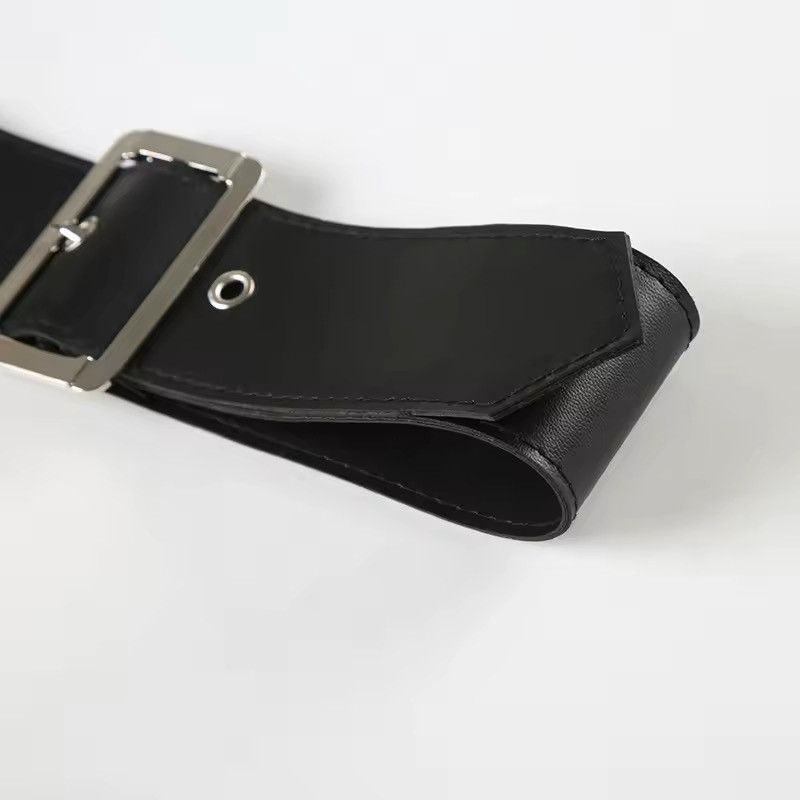 Japanese Brand × Vintage Faux Fur Spliced PU Leather Studded Belt Size ONE SIZE - 3 Thumbnail