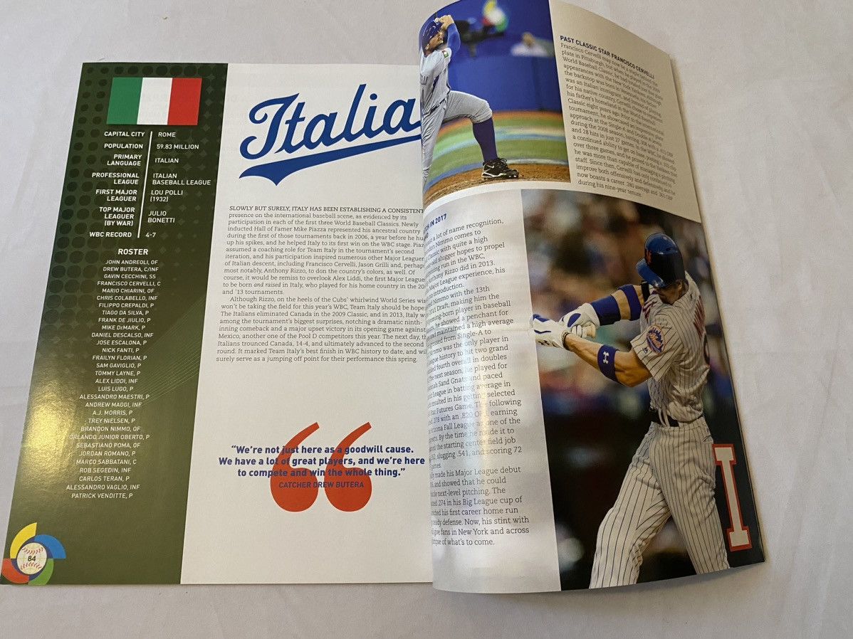 MLB × Other NY Mets Brandon Nimmo signed world baseball classic program Size ONE SIZE - 3 Thumbnail