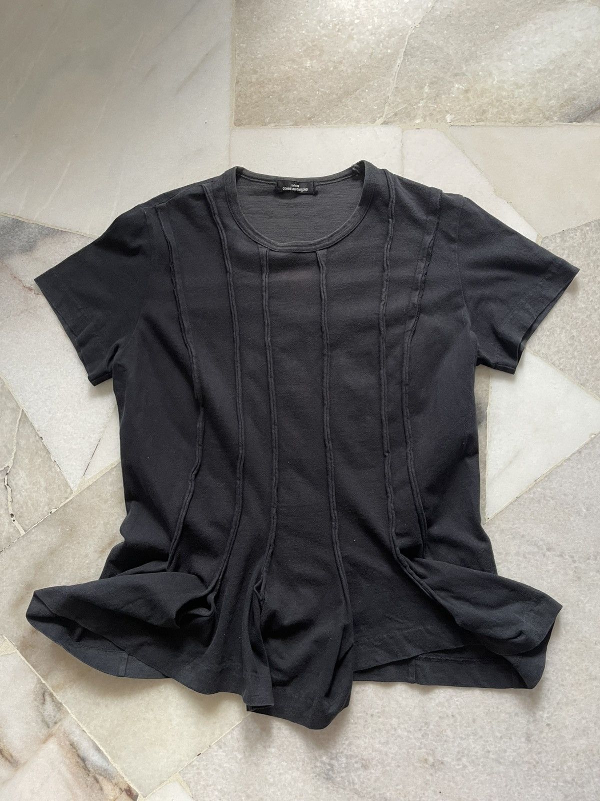 Comme des Garcons Homme Plus 2008 Comme Des Garcons Tricots Cut Tee Size US S / EU 44-46 / 1 - 2 Thumbnail