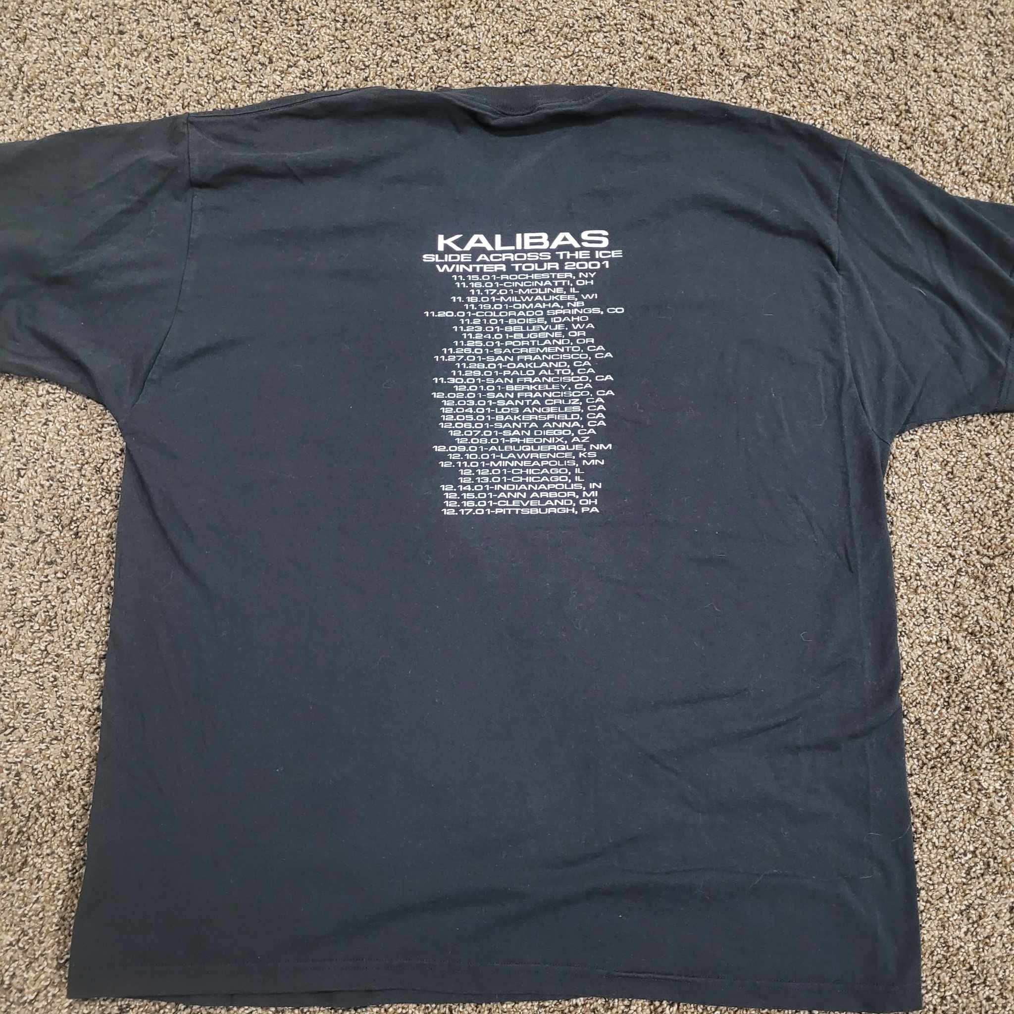 Band Tees × Vintage Kalibas Slide Across The Ice Winter Tour 2001 Shirt Size US XXL / EU 58 / 5 - 4 Thumbnail