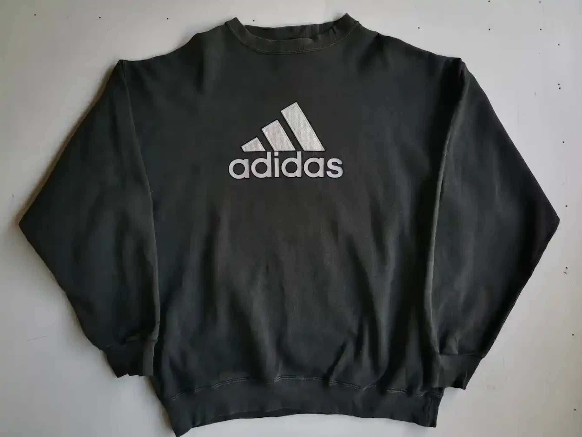 Adidas Vintage Adidas Big Logo Sweatshirt Size US M / EU 48-50 / 2 - 1 Thumbnail