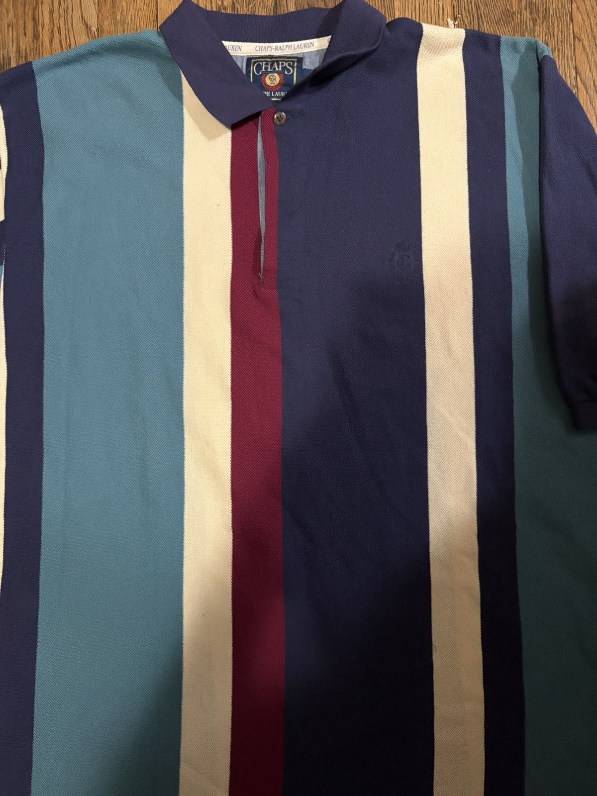 Chaps Ralph Lauren CHAPS by RALPH LAUREN Colorblock Polo Size US XL / EU 56 / 4 - 2 Thumbnail
