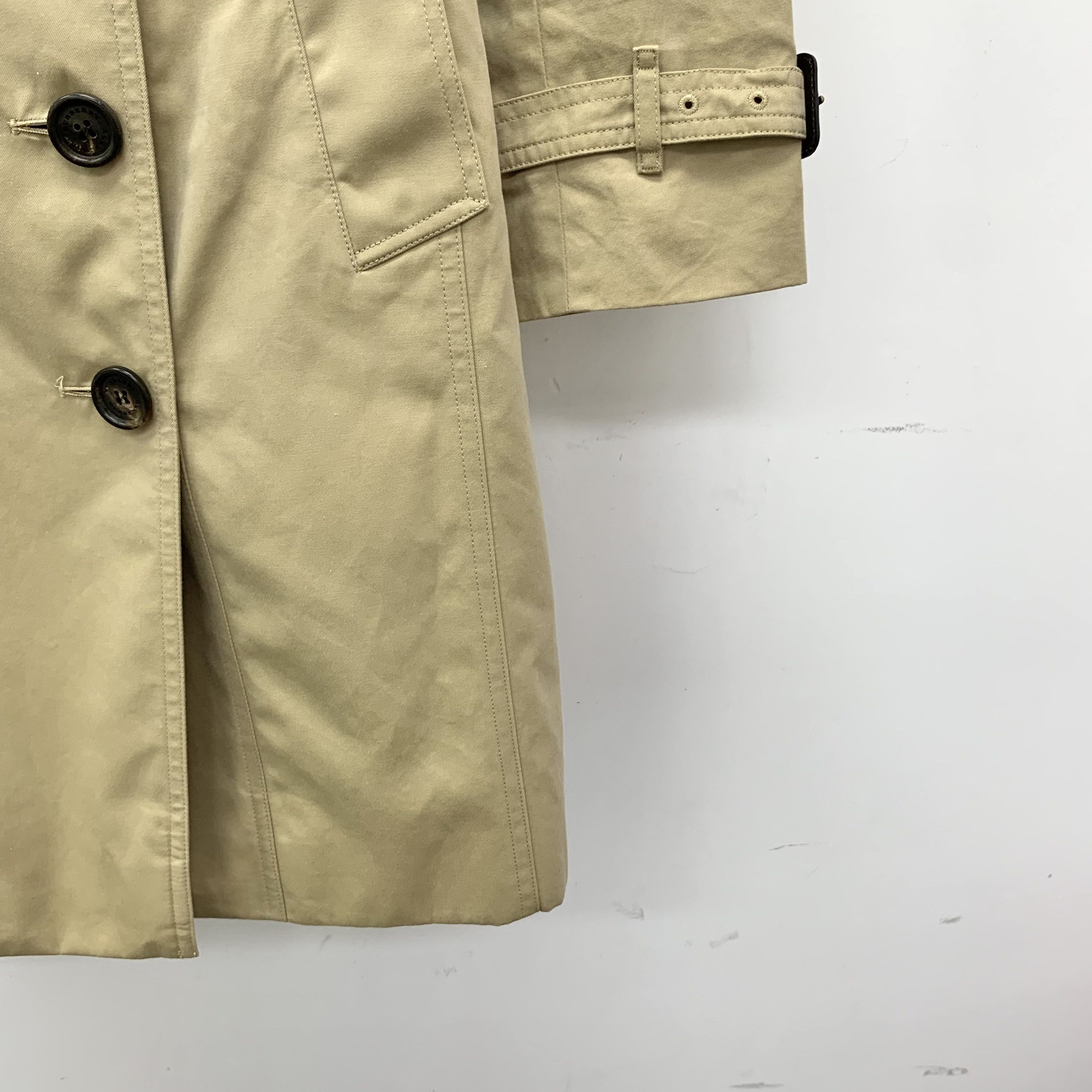Burberry brown belted trench coat