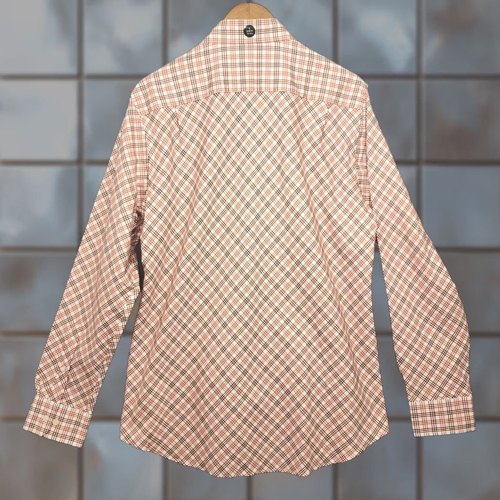Banana Republic Banana Republic Mens Shirt Large Slim Fit Long Sleeve Button-Up Orange Geometric Shirt Mens L Orange Geometric Fall Spring Winter Button-Up Size US L / EU 52-54 / 3 - 1 Thumbnail
