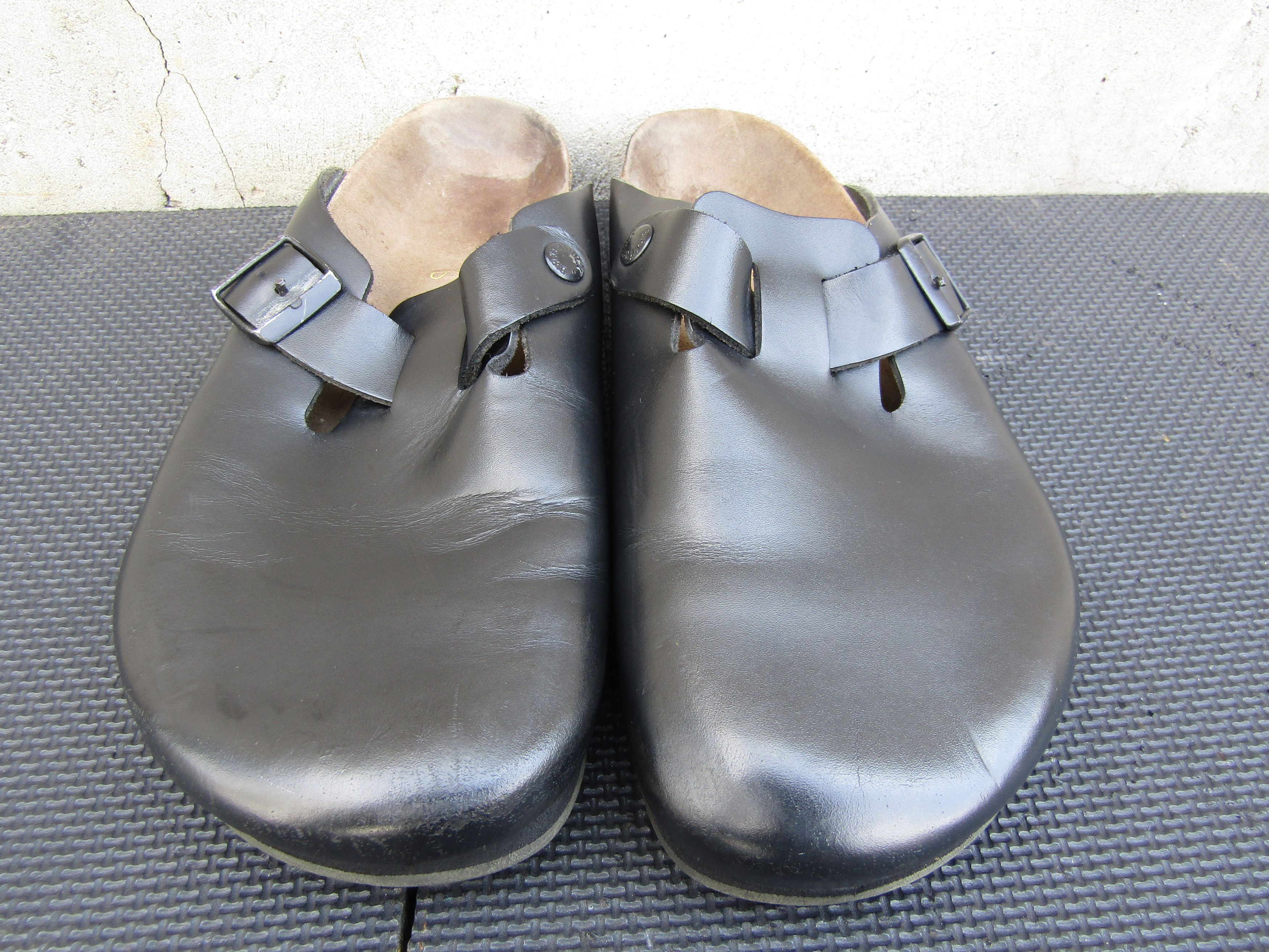 Birkenstock Birkenstock Men’s Boston Leather Clog Black Europe Size US 9 / EU 42 - 3 Thumbnail