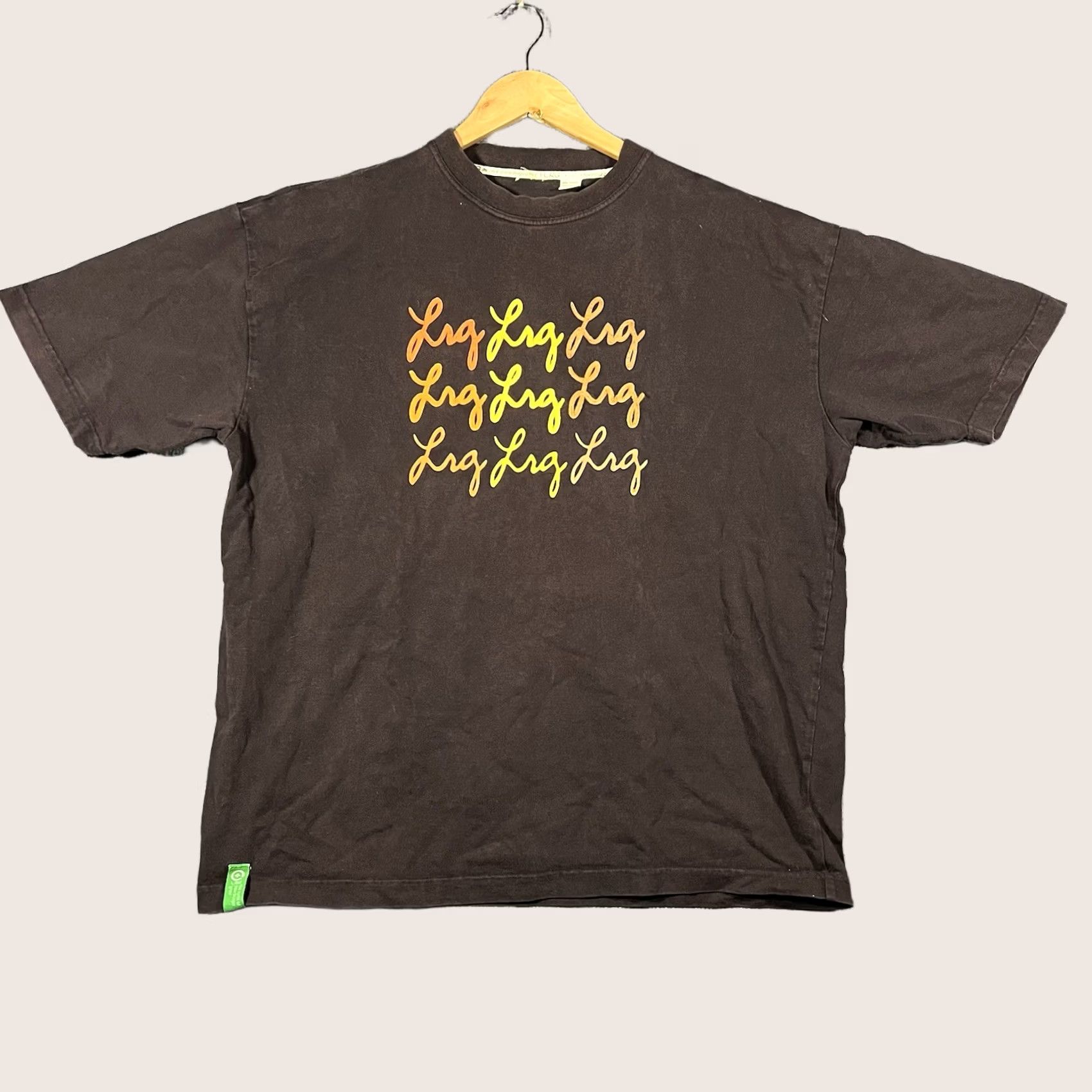 Vintage VINTAGE LRG T-Shirt Mens XL Brown Graphic Print Short Sleeve Crew Neck Size US XL / EU 56 / 4 - 1 Thumbnail