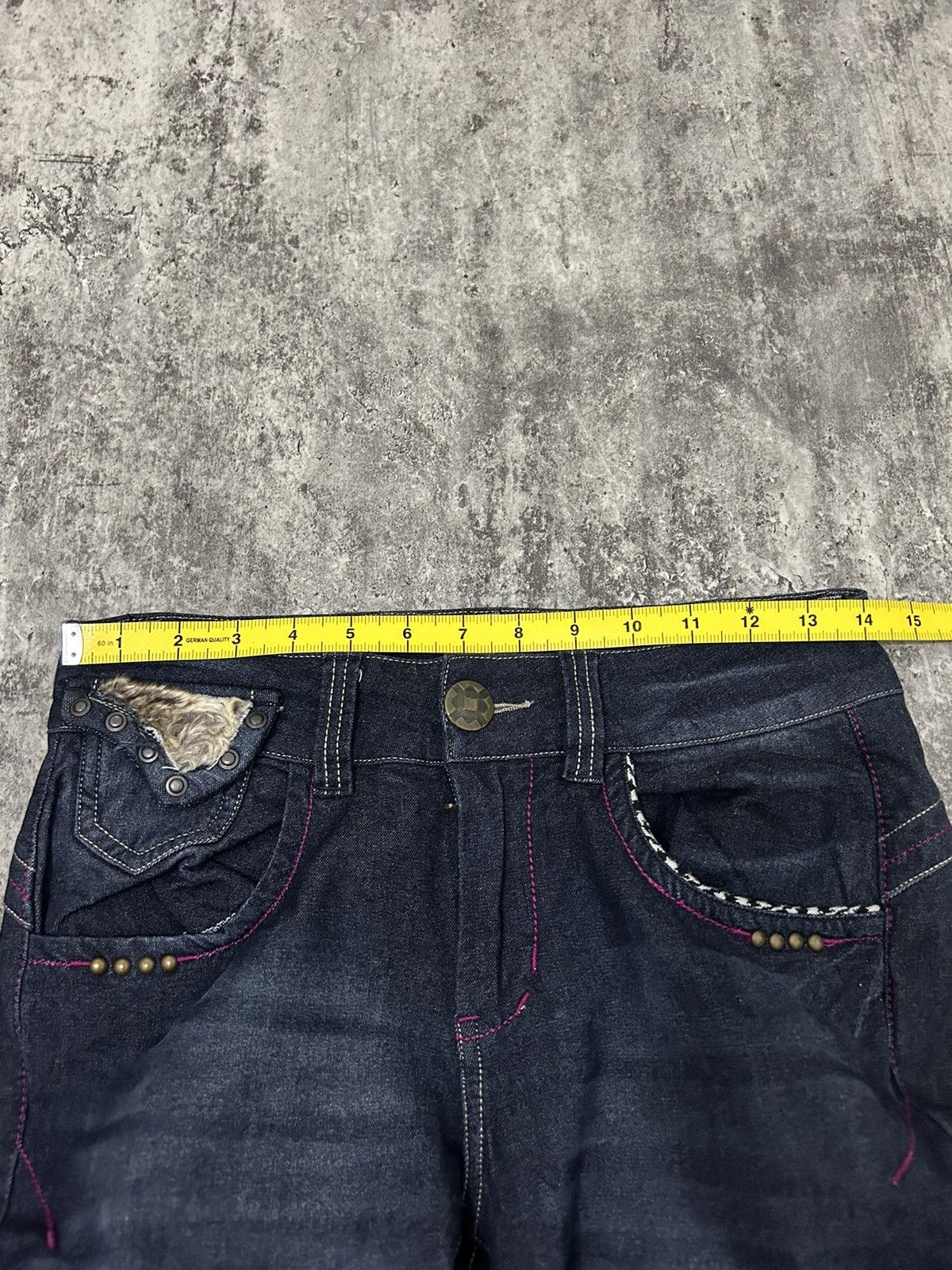 If Six Was Nine × Le Grande Bleu (L.G.B.) × Tornado Mart Maliani Mudwash Studded Boot Cut Jeans Size US 28 / EU 44 - 17 Thumbnail