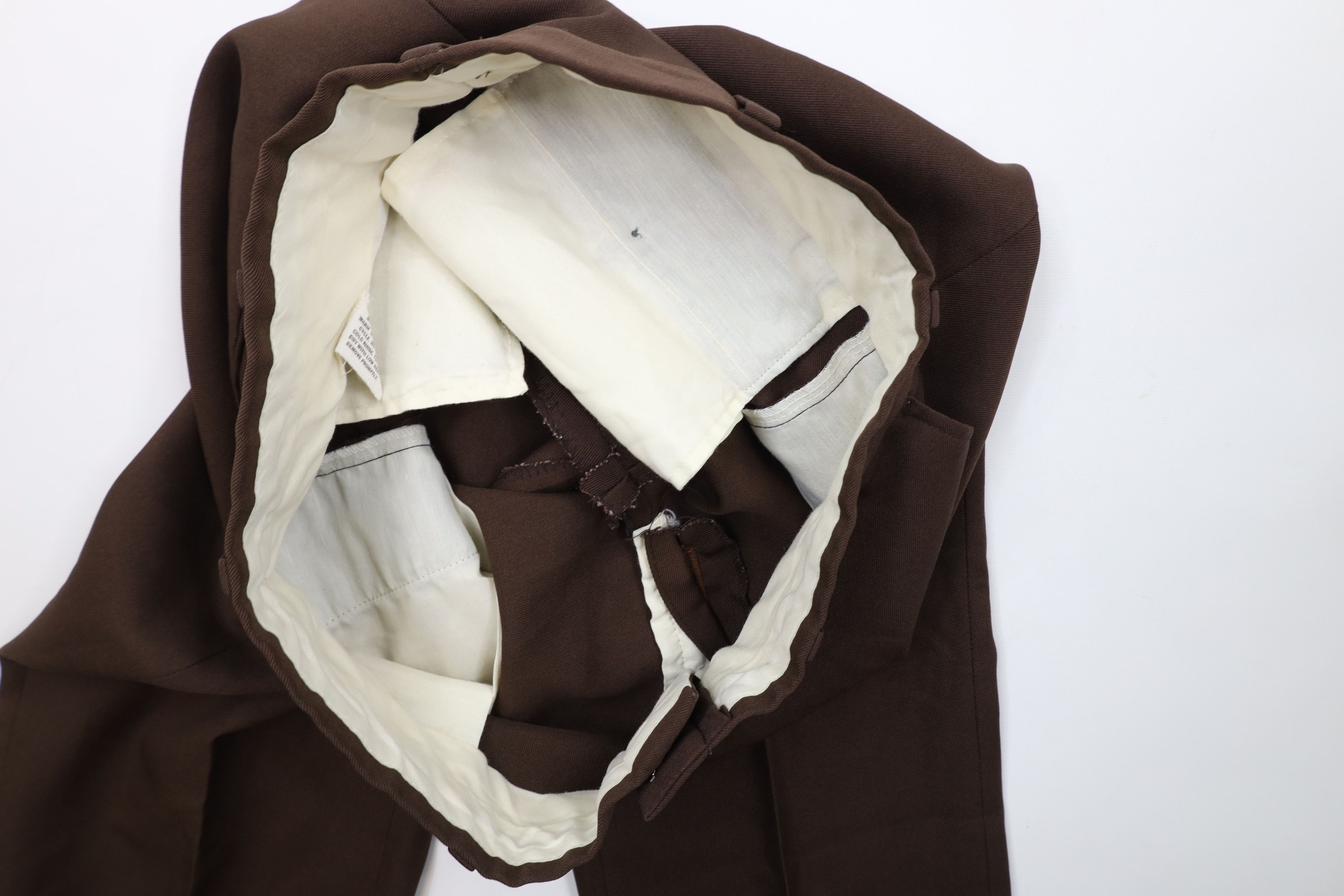 Vintage Vintage 70s Streetwear Flared Wide Leg Chino Pants Brown Size US 32 / EU 48 - 8 Thumbnail