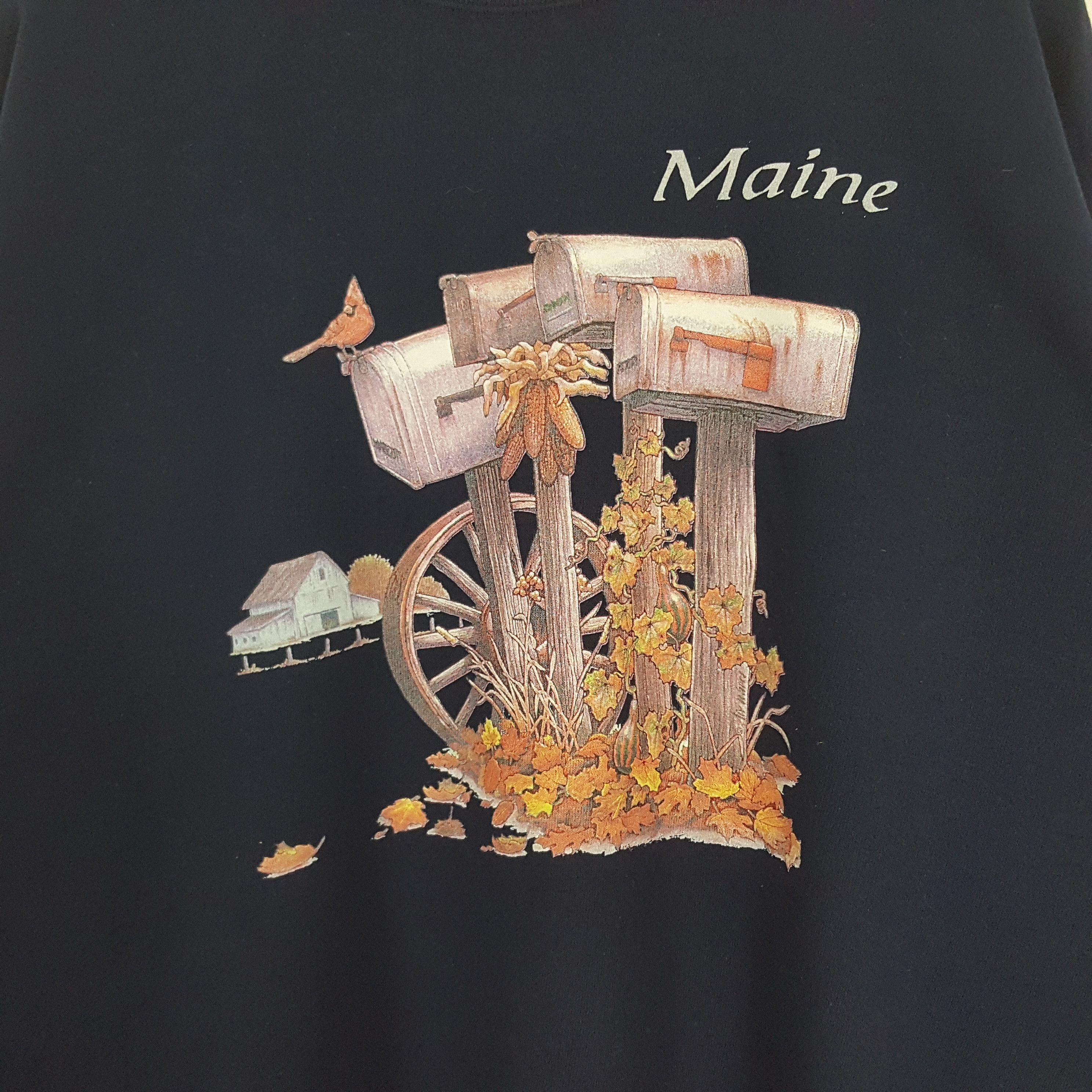 Vintage Vintage Maine American Art Retro Style Sweatshirt Size US XXL / EU 58 / 5 - 2 Thumbnail