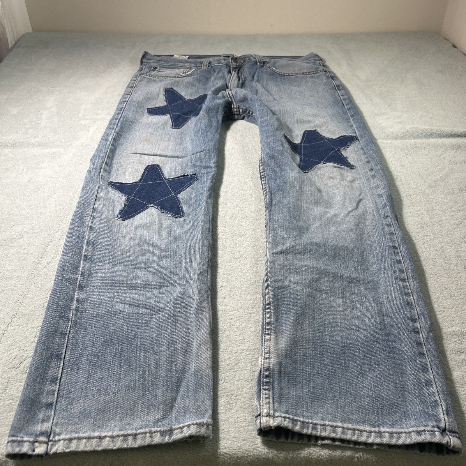 Levi's Levis Loose Baggy Jeans 36x30 Relaxed Hamilton Custom Stars Size US 36 / EU 52 - 3 Thumbnail