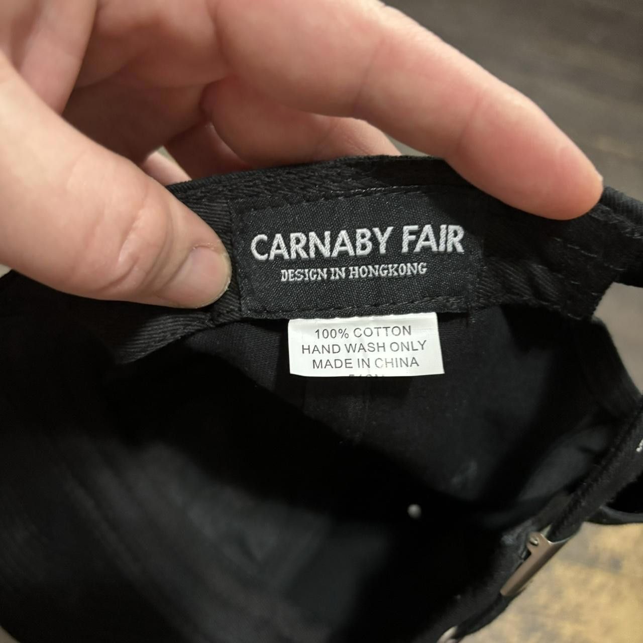 Designer cantro mando carnaby fair add oil strap back hat Size ONE SIZE - 4 Thumbnail
