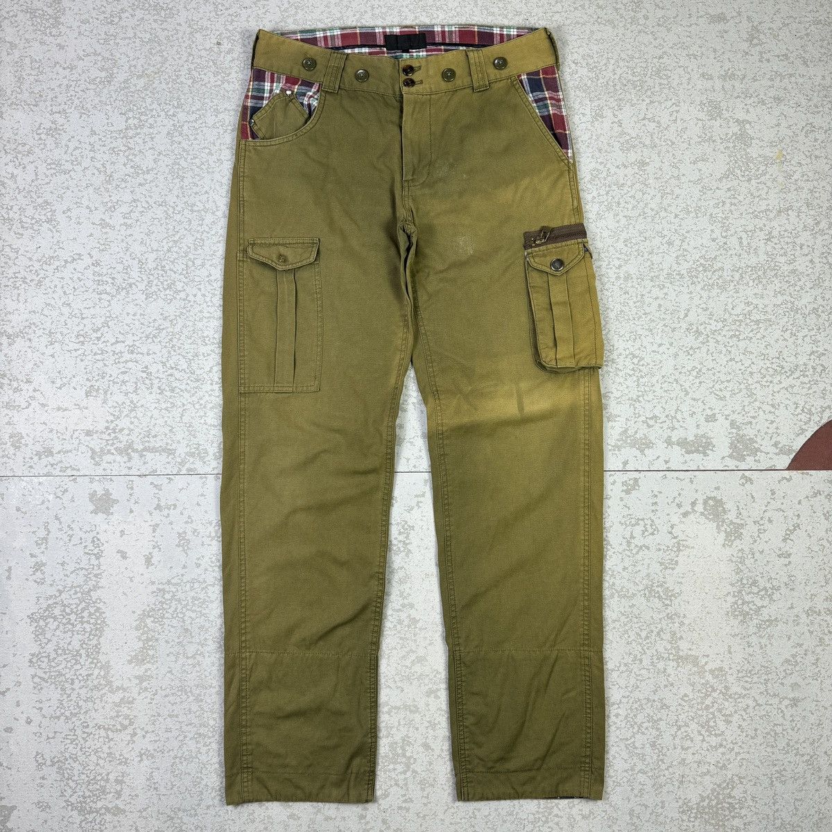 Japanese Brand × Seditionaries Tielocken Faded Cargo Pant Punk Style Size US 32 / EU 48 - 1 Thumbnail