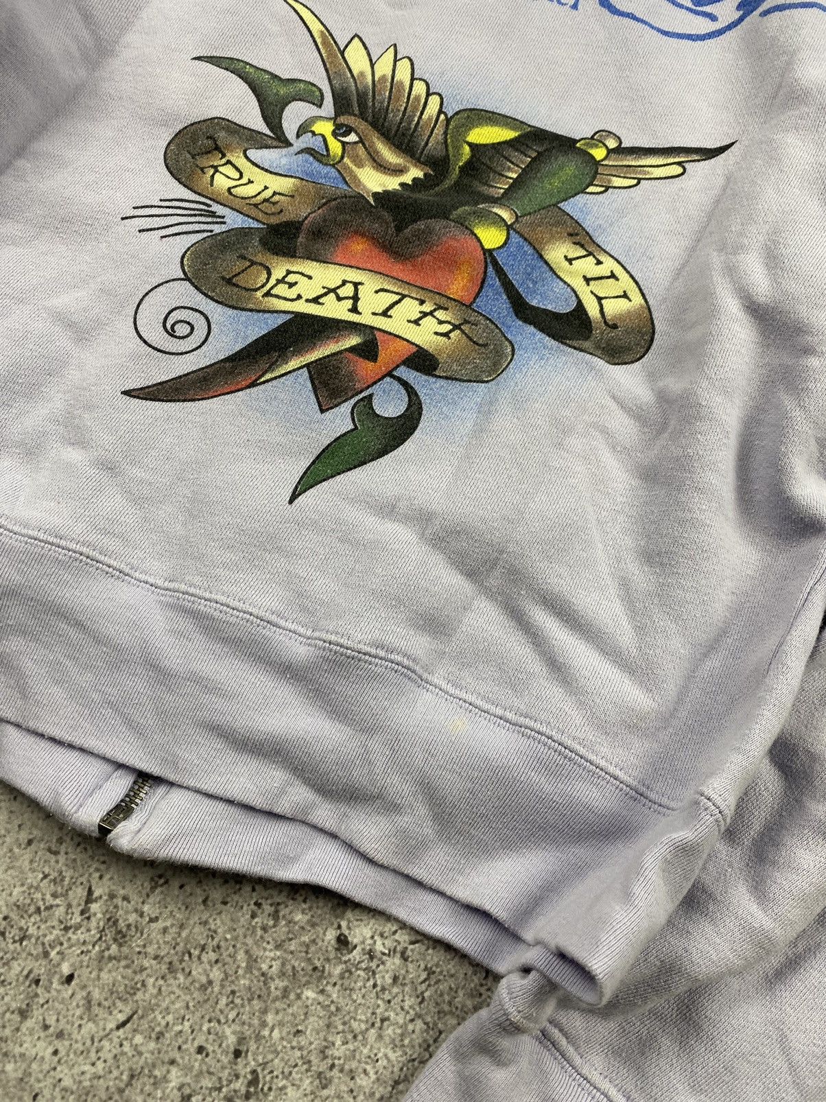 Christian Audigier × Ed Hardy × Vintage VINTAGE ED HARDY Y2K ETERNAL LOVE EAGLE TATOO ZIP HOODIE Size M / US 6-8 / IT 42-44 - 3 Thumbnail