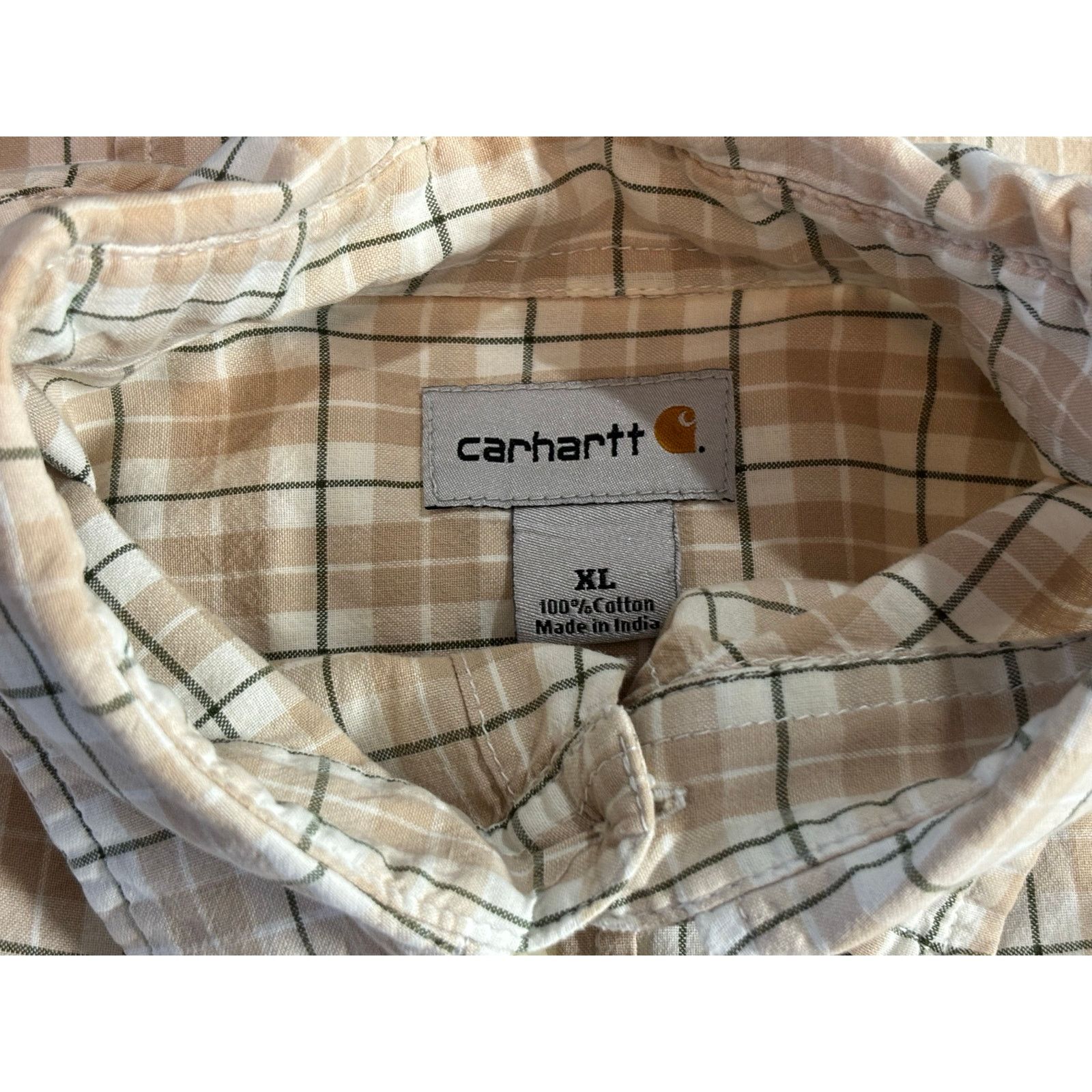 Carhartt Carhartt Men’s XL Plaid Short Sleeve Button Down Shirt Size US XL / EU 56 / 4 - 7 Thumbnail