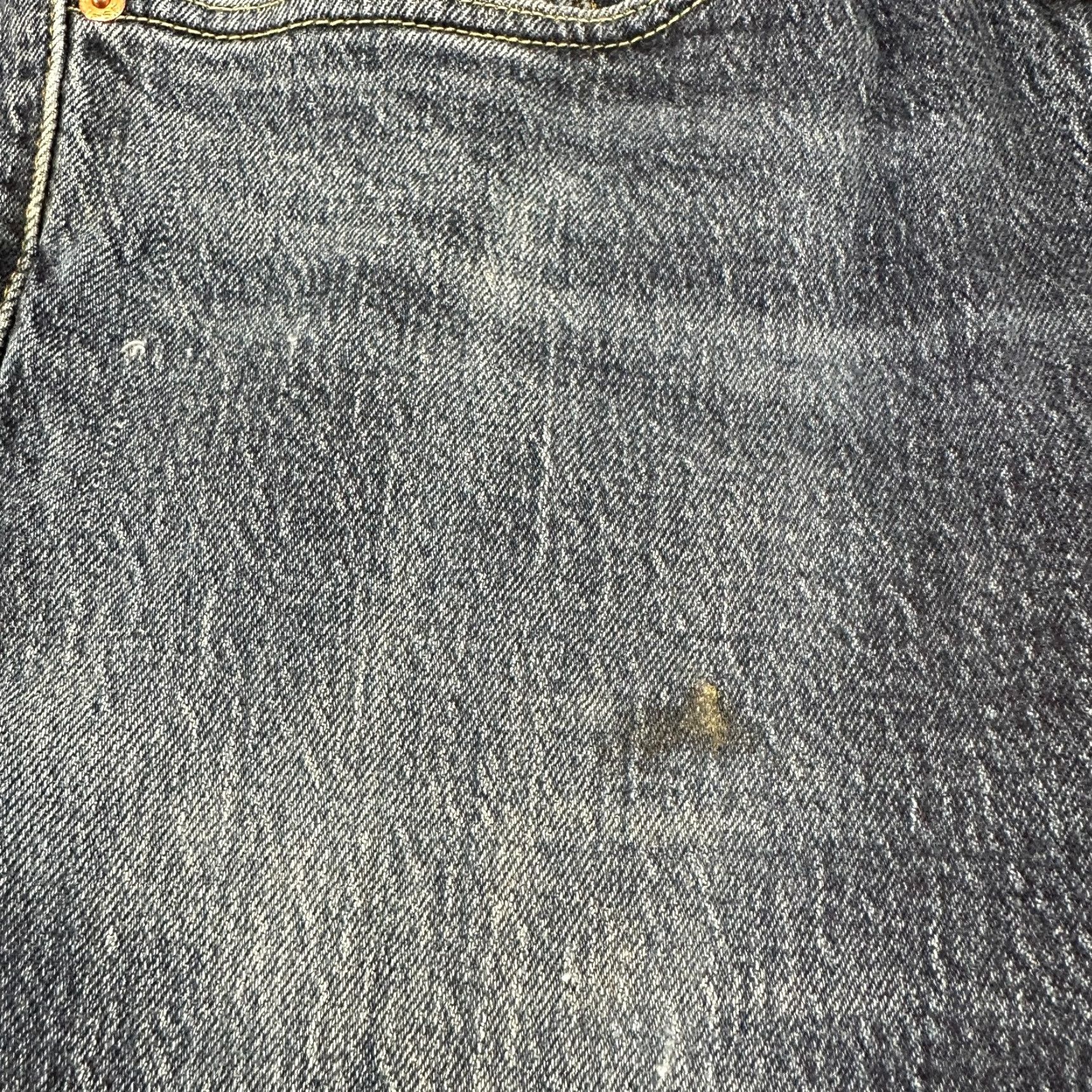 Levi's Levi's 505 Jeans Regular 34x30 Blue Denim 100% Cotton Straight Mid Rise Distressed 5-Pocket Mens Jeans Size US 34 / EU 50 - 7 Thumbnail