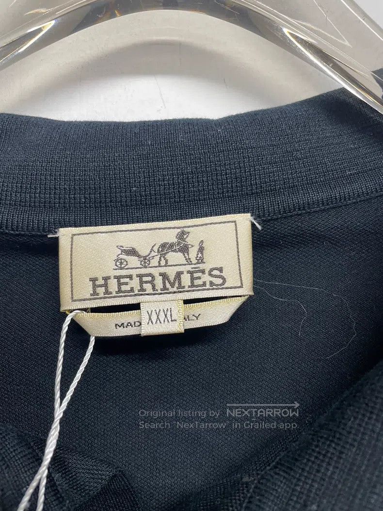 Hermes Hermes Polo Neck Short-Sleeve Black Size 3XL / US 20-22 - 2 Thumbnail