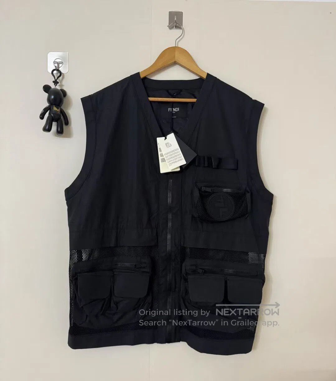 Fendi FENDI Multi-Pocket Zipper Tactical Vest| Size US M / EU 48-50 / 2 - 1 Thumbnail