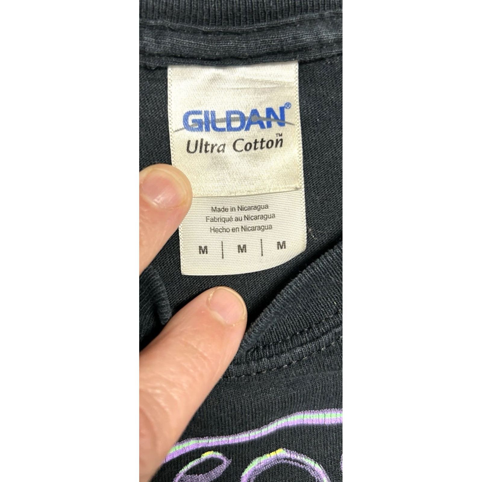 Gildan VINTAGE Zelda Nintendo Majora’s Mask T Shirt Black Graphic Tee Men’s Medium T-Shirt Graphic Print Video Games Retro Nintendo Link Size US M / EU 48-50 / 2 - 7 Thumbnail