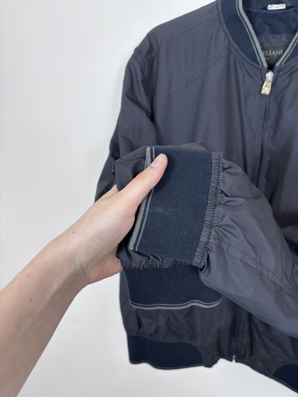 Corneliani Corneliani ID Men’s Eden Navy Blue Full Zip Bomber Jacket Size US L / EU 52-54 / 3 - 9 Thumbnail