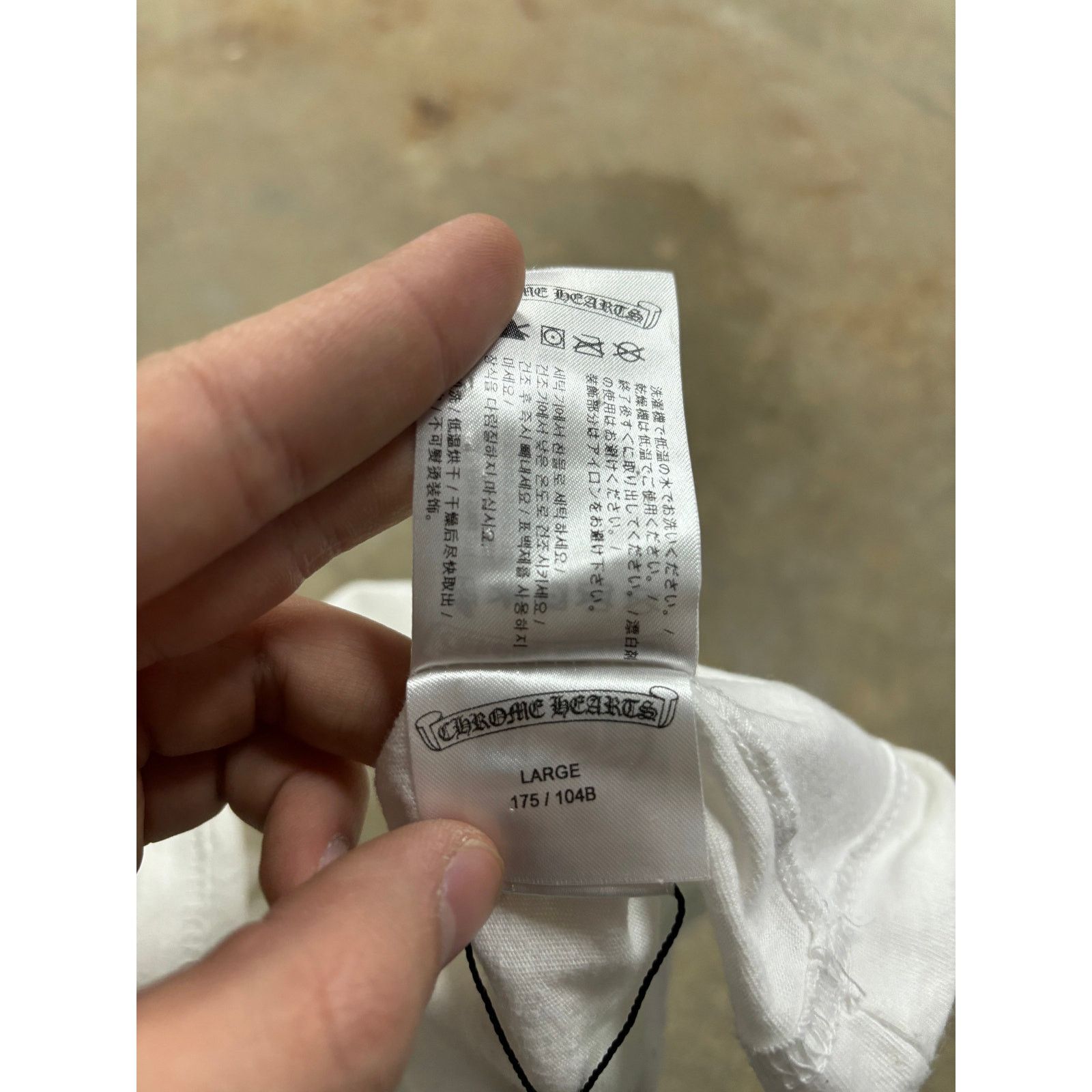 Chrome Hearts Chrome Hearts Eye Chart Tee White Lime Used Large Size US L / EU 52-54 / 3 - 5 Thumbnail