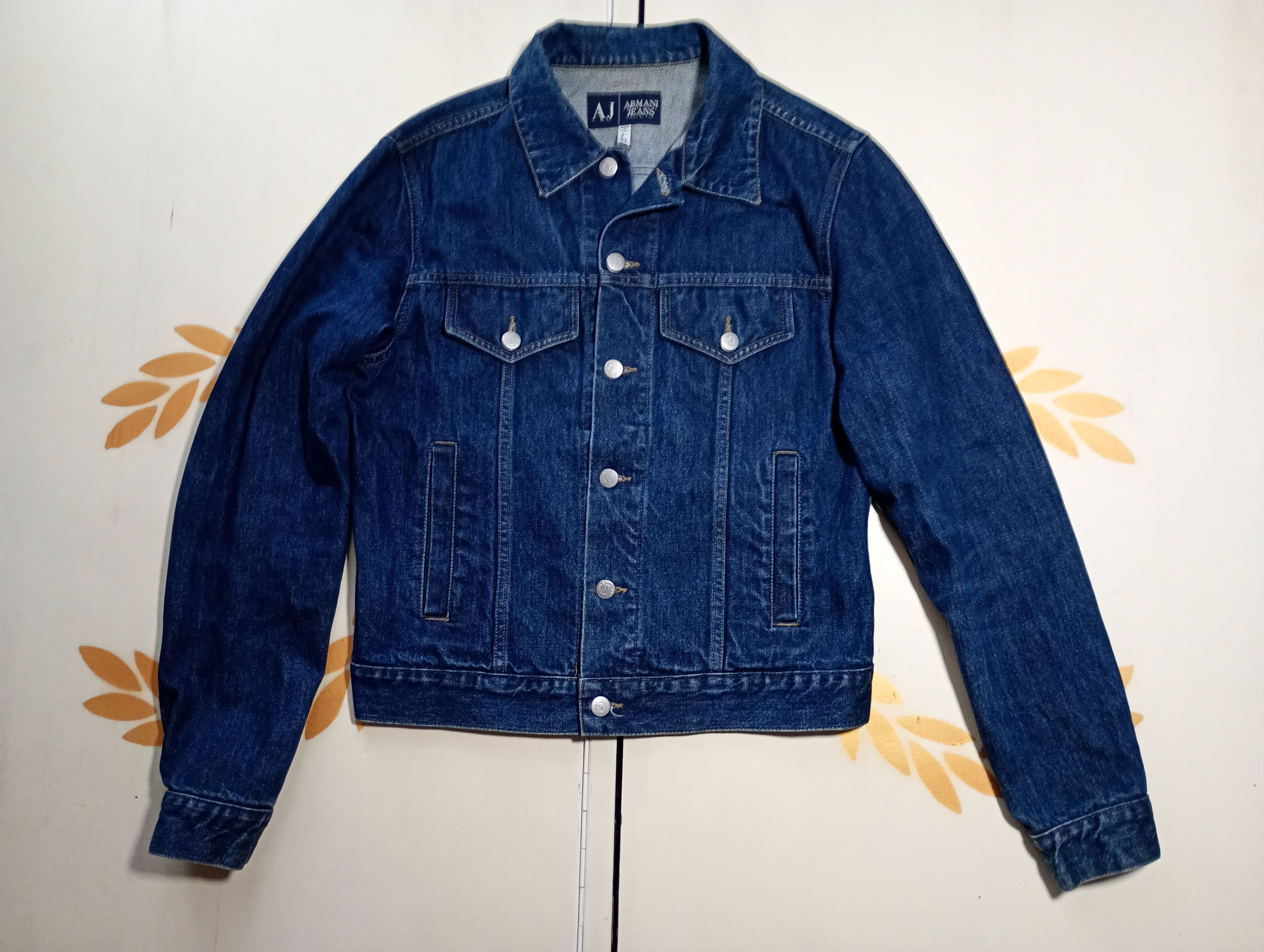 Armani Armani Jeans Denim Jacket Vintage 90's Size US M / EU 48-50 / 2 - 2 Thumbnail