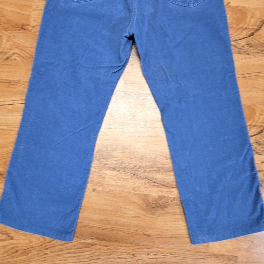 Vintage Vintage Dakota Corduroy Pants Blue Straight Leg W36 70s Size US 36 / EU 52 - 2 Thumbnail