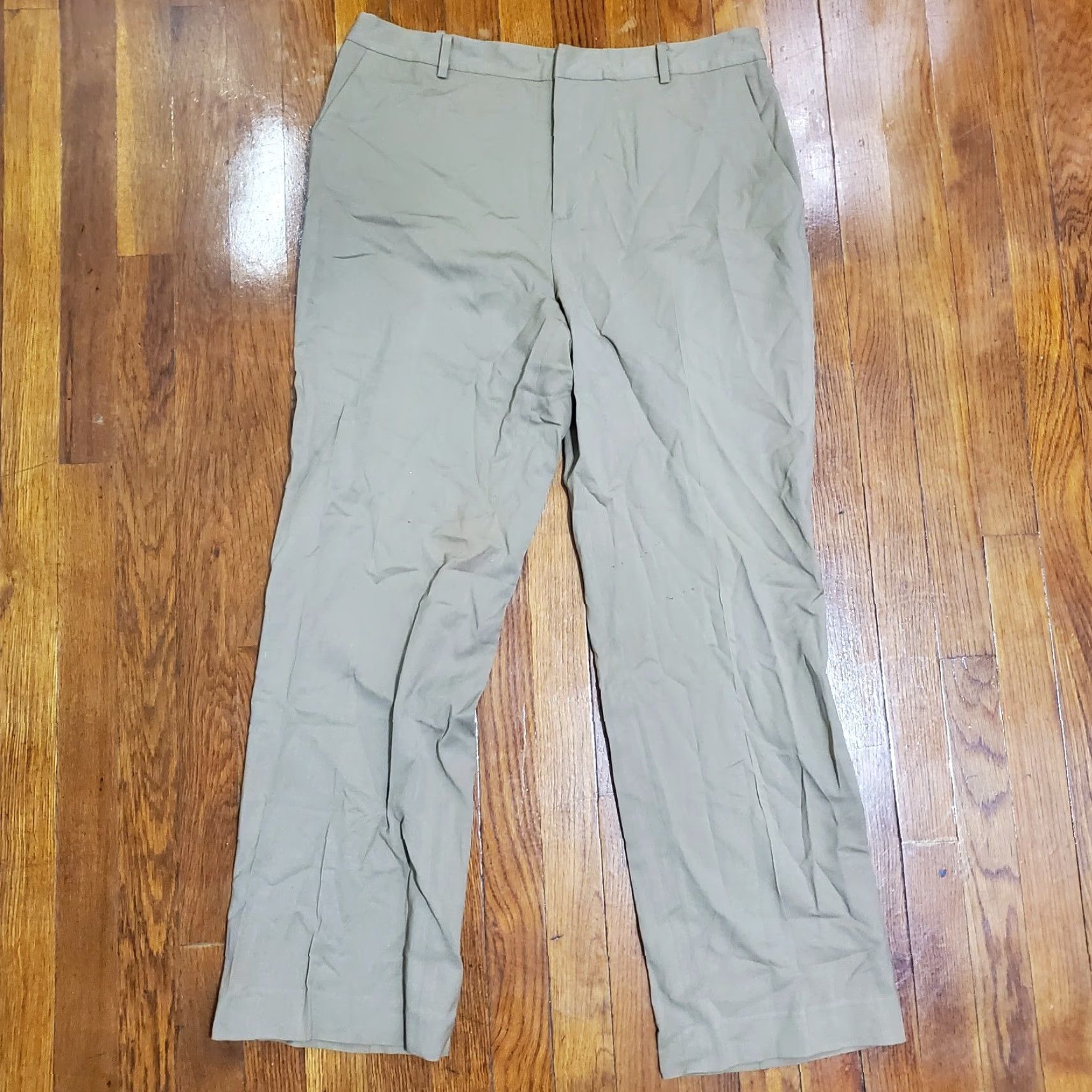 Ralph Lauren VINTAGE Ralph Lauren Wool Dress Pants Womens Size 14 Brown Wide-Leg Regular Chair? Size 36" / US 14 / IT 50 - 4 Thumbnail