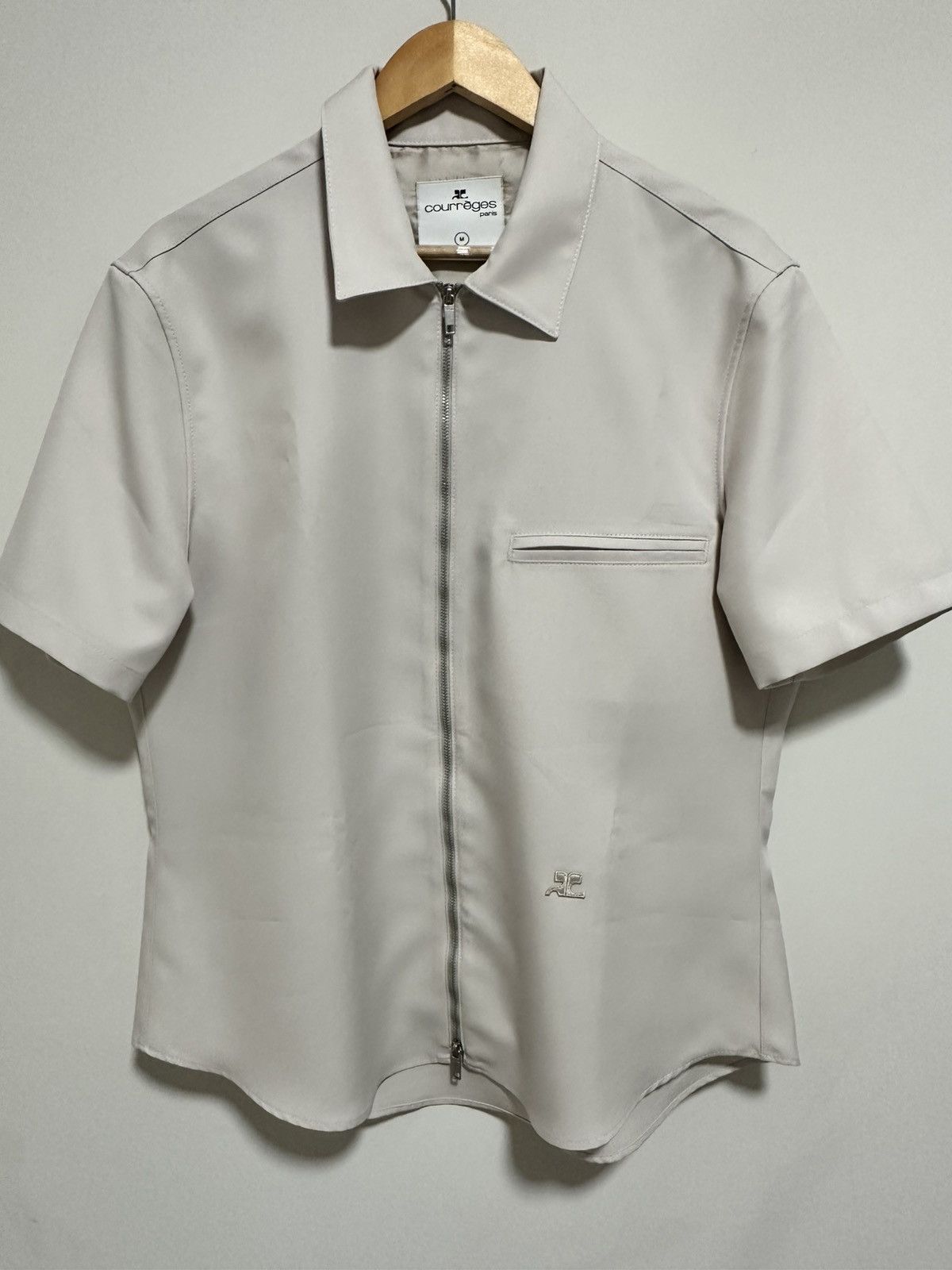 Courreges Courreges Zip Up Twill Shirt (M) Size US M / EU 48-50 / 2 - 1 Thumbnail