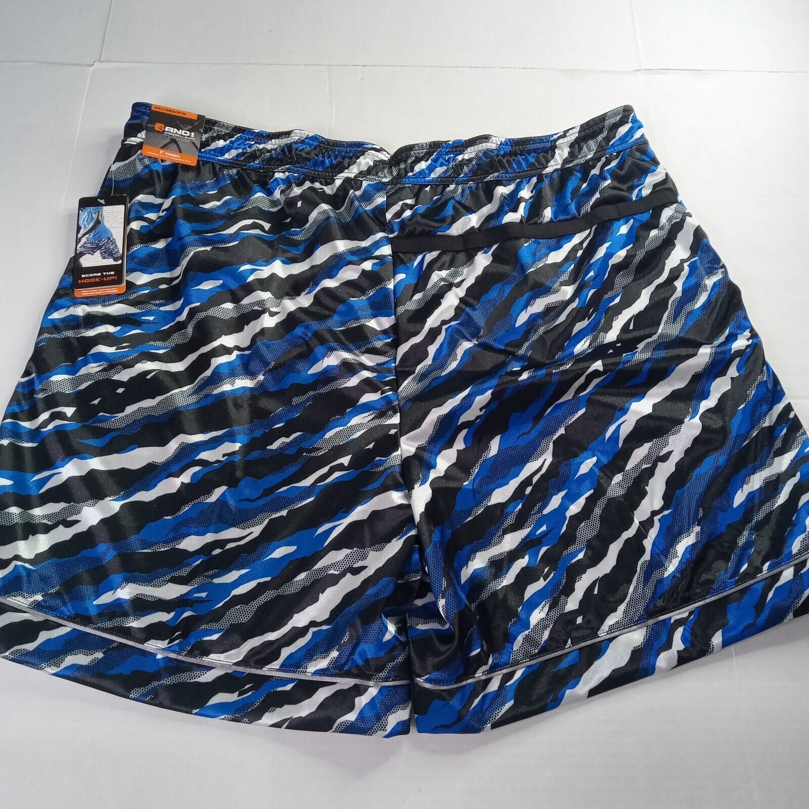 Other 2 AND1 Offense Gym Shorts Mens 3XL Blue Black Gray 8" Inseam Size US 44 / EU 60 - 6 Thumbnail