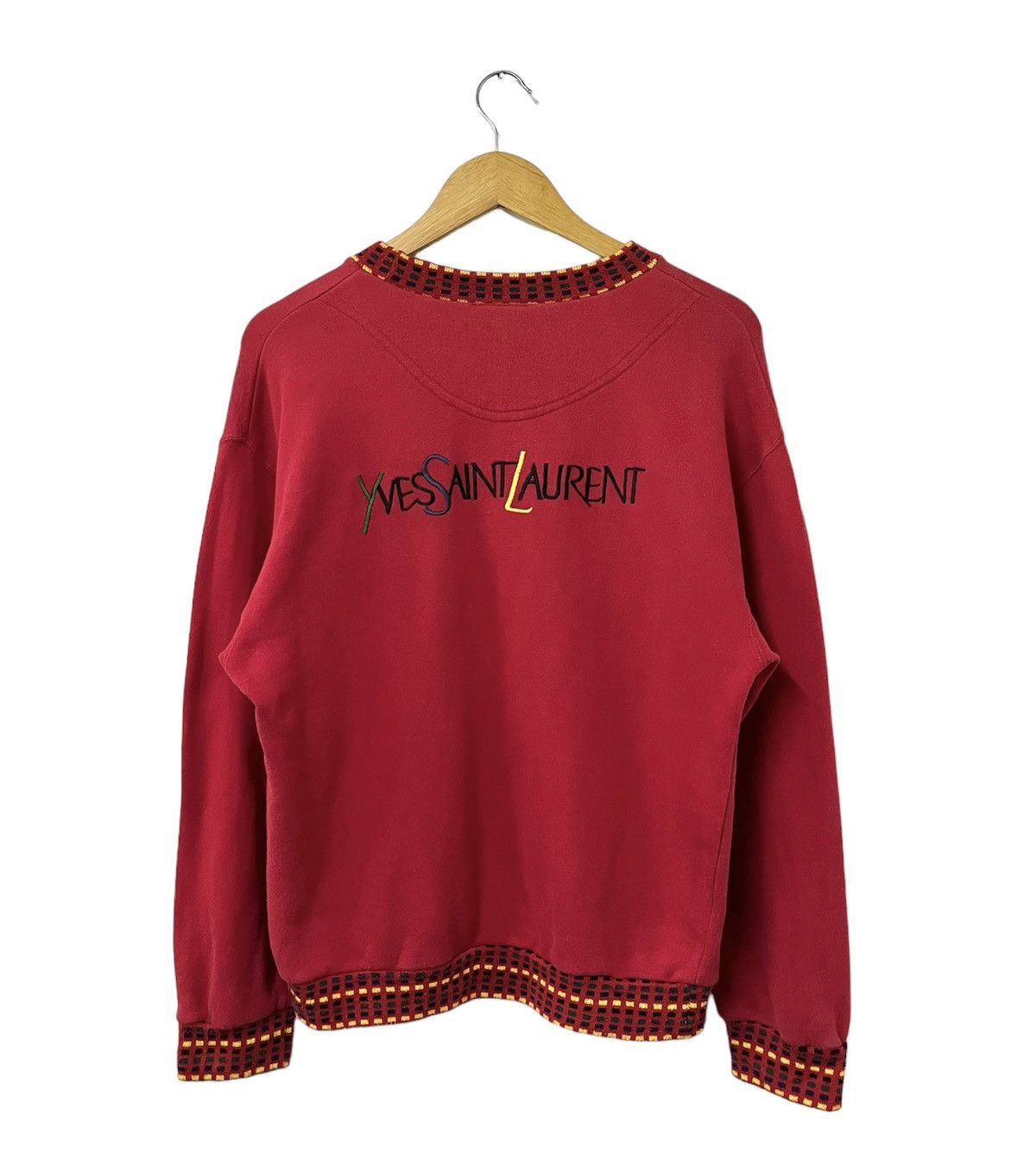 Yves Saint Laurent VINTAGE YVES SAINT LAURENT EMBROIDERY YSL SWEATSHIRT Size US M / EU 48-50 / 2 - 1 Thumbnail