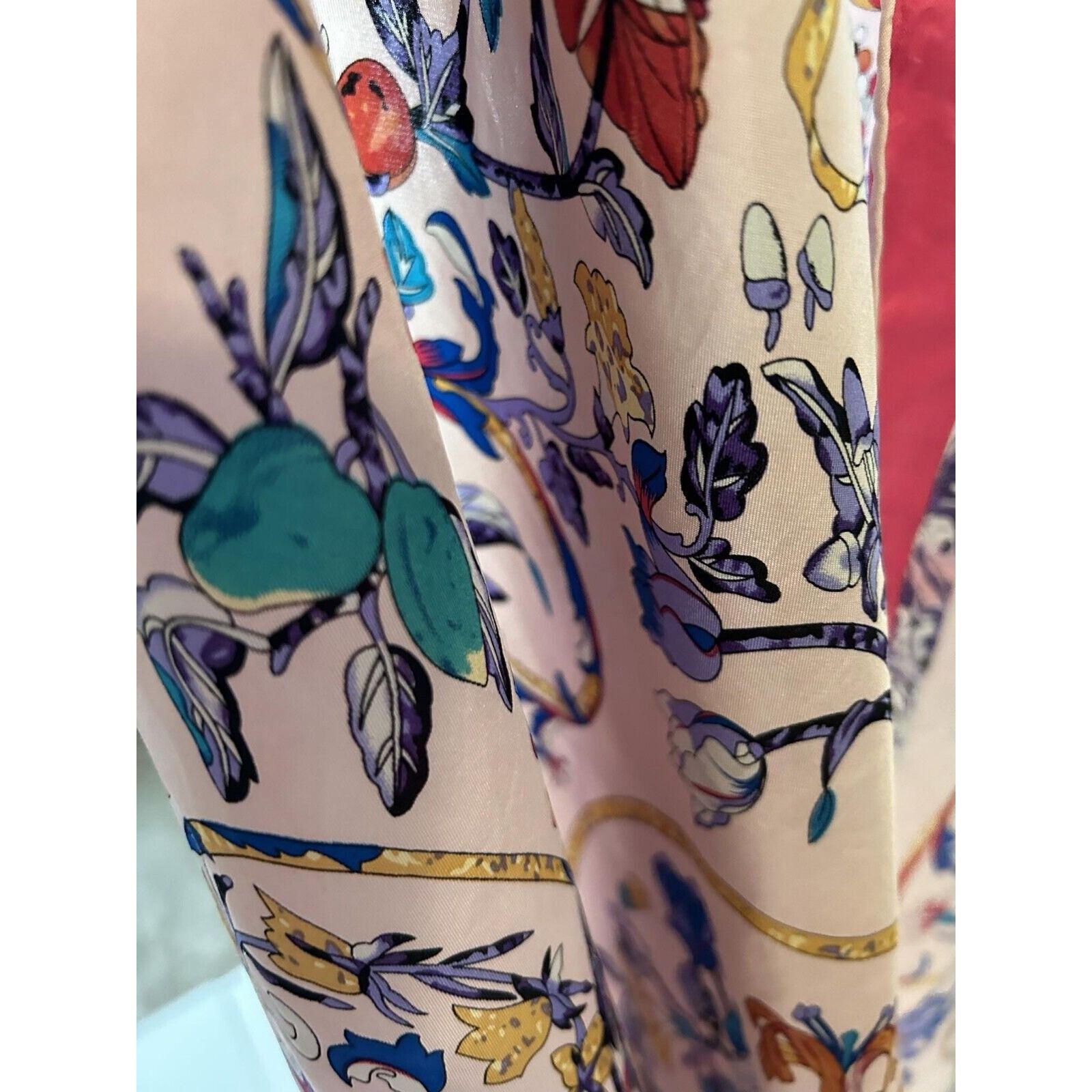 Other Amazing Pink Floral Silk Scarf 34" - 33.3´´ EX COND Size ONE SIZE - 3 Thumbnail