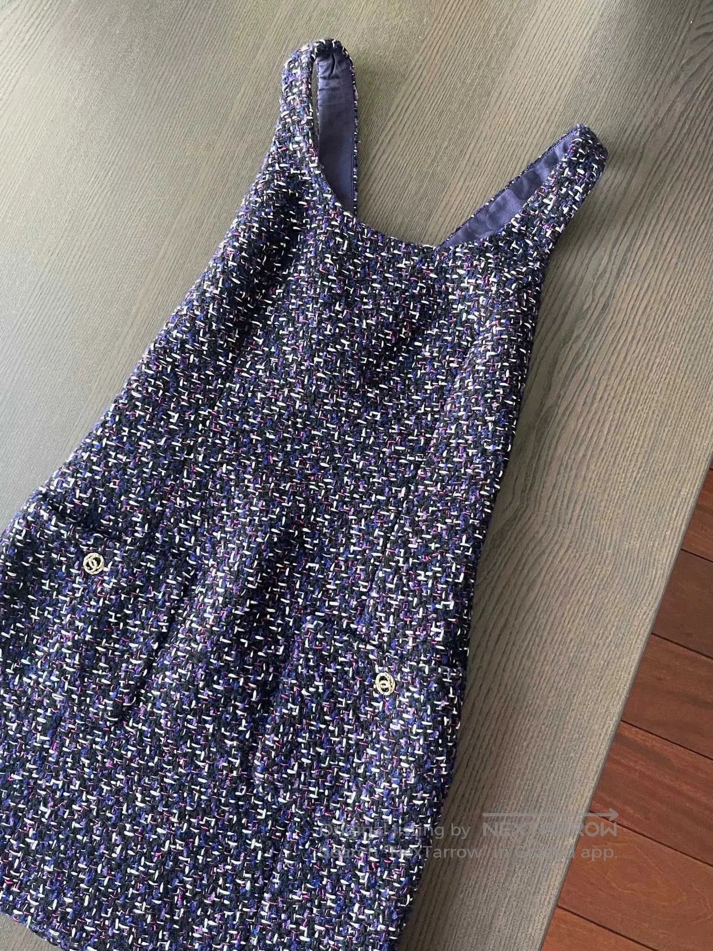 Chanel Chanel 2023 Fall Purple Overall Dress. Size US 36 / EU 52 - 4 Thumbnail