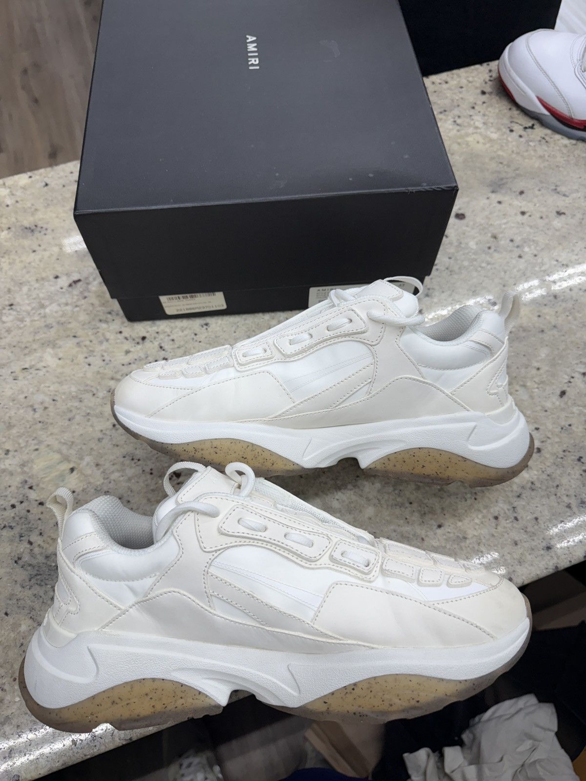 Amiri Amiri White Bone Runners Size US 10 / EU 43 - 2 Thumbnail