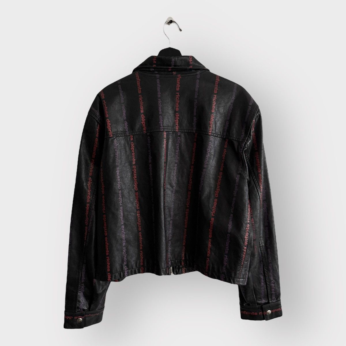 Enfants Riches Deprimes RARE! Enfants Riches Deprimes Logo Stripped Leather Jacket Size US L / EU 52-54 / 3 - 2 Thumbnail