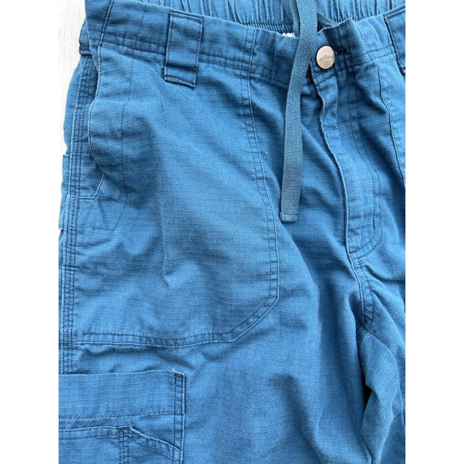 Carhartt VINTAGE Carhartt Pants Women Blue/Green Cargo S Hospital Nurse ER Workwear Size 28" / US 6 / IT 42 - 4 Thumbnail