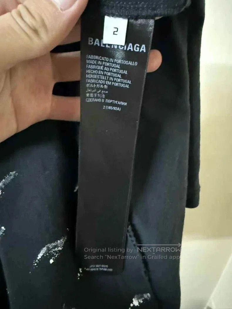 Balenciaga Balenciaga Flame Ink Short Sleeve Tee. Size US S / EU 44-46 / 1 - 4 Thumbnail