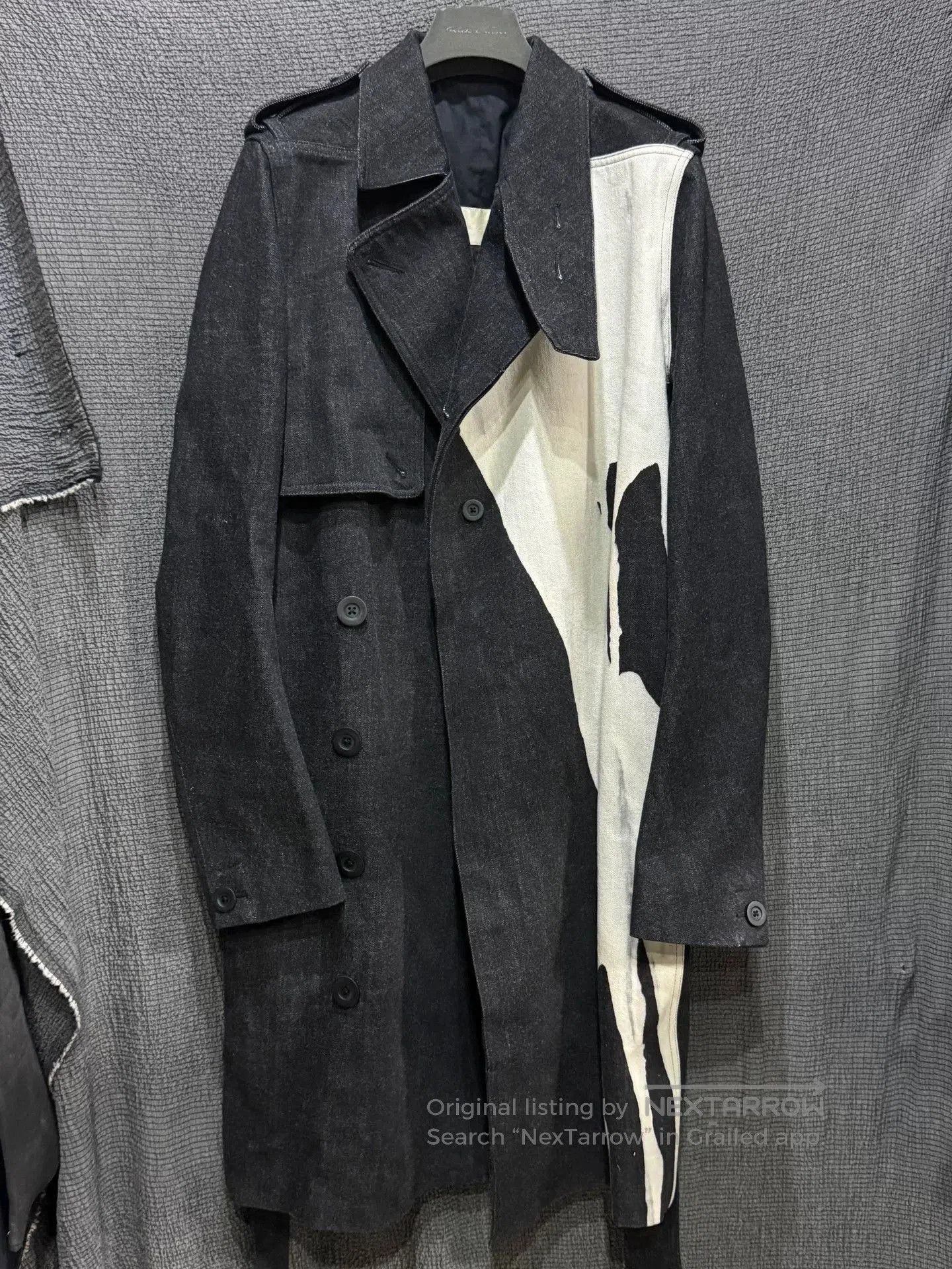 Rick Owens rick owens black paint splash trench coat. Size US XL / EU 56 / 4 - 2 Thumbnail