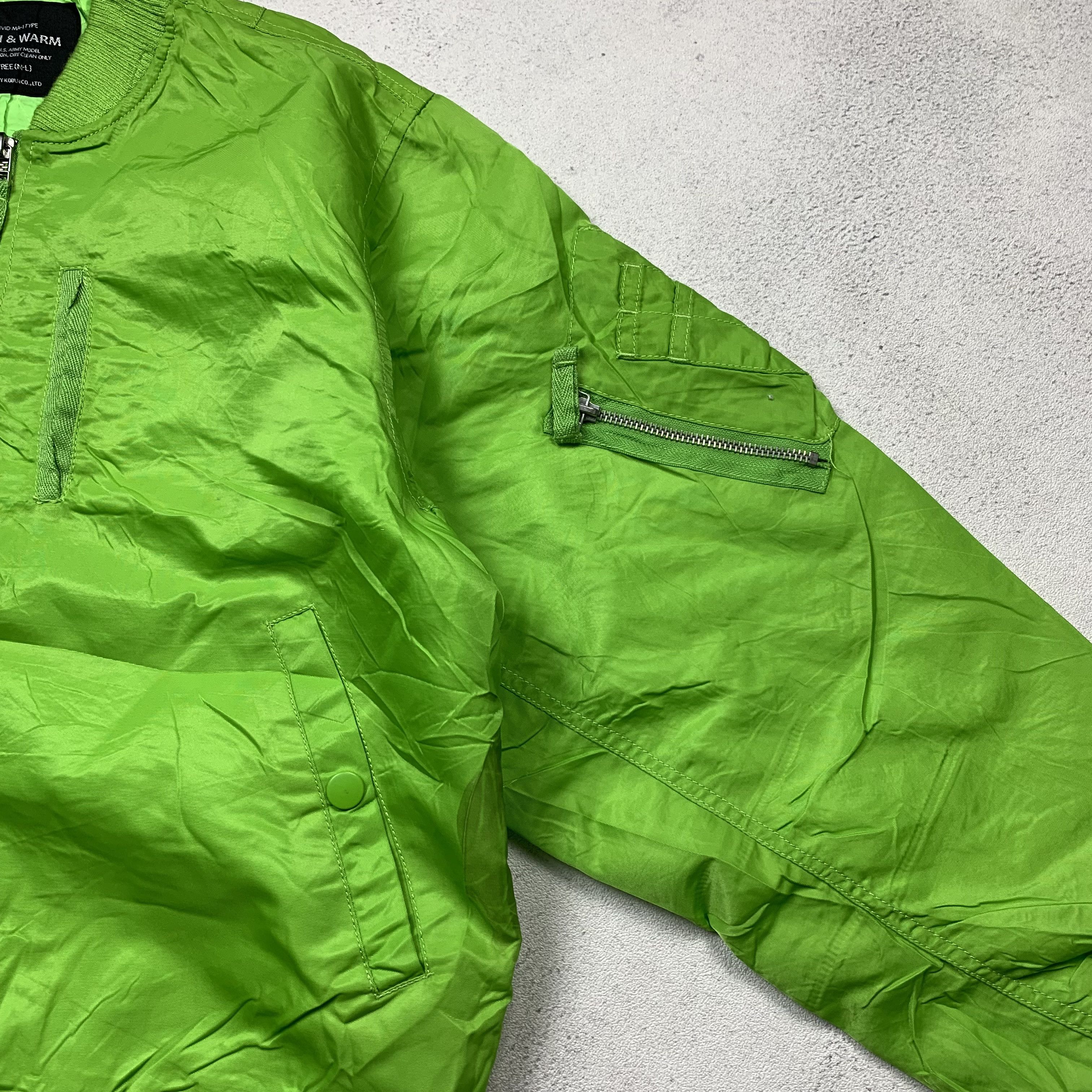 Japanese Brand 3555 VIVID MA-1 Kobun.Co Japanese Brand Bomber Jacket Size US M / EU 48-50 / 2 - 3 Thumbnail