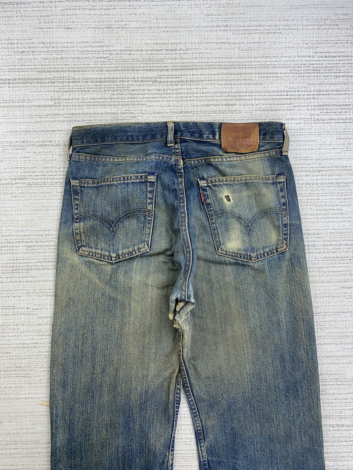 Levi's 🔥Vintage 90s Levi’s 503 Distressed Denim Mud Wash Jeans Size US 31 - 8 Thumbnail